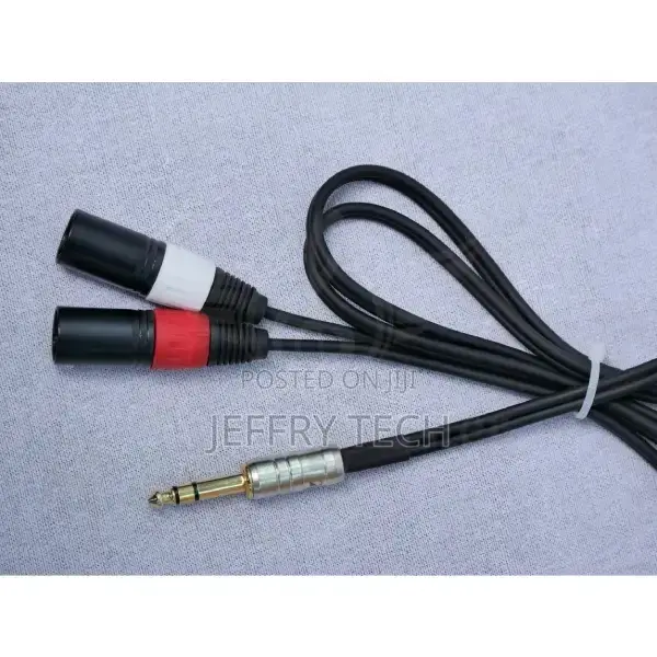 Y-Cable 2 Male XLR to Stereo Jack/1.5m