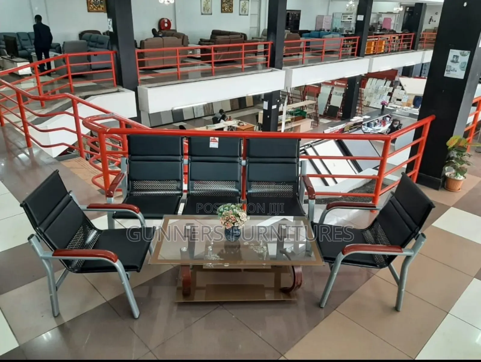 5 Seaters Office Bench