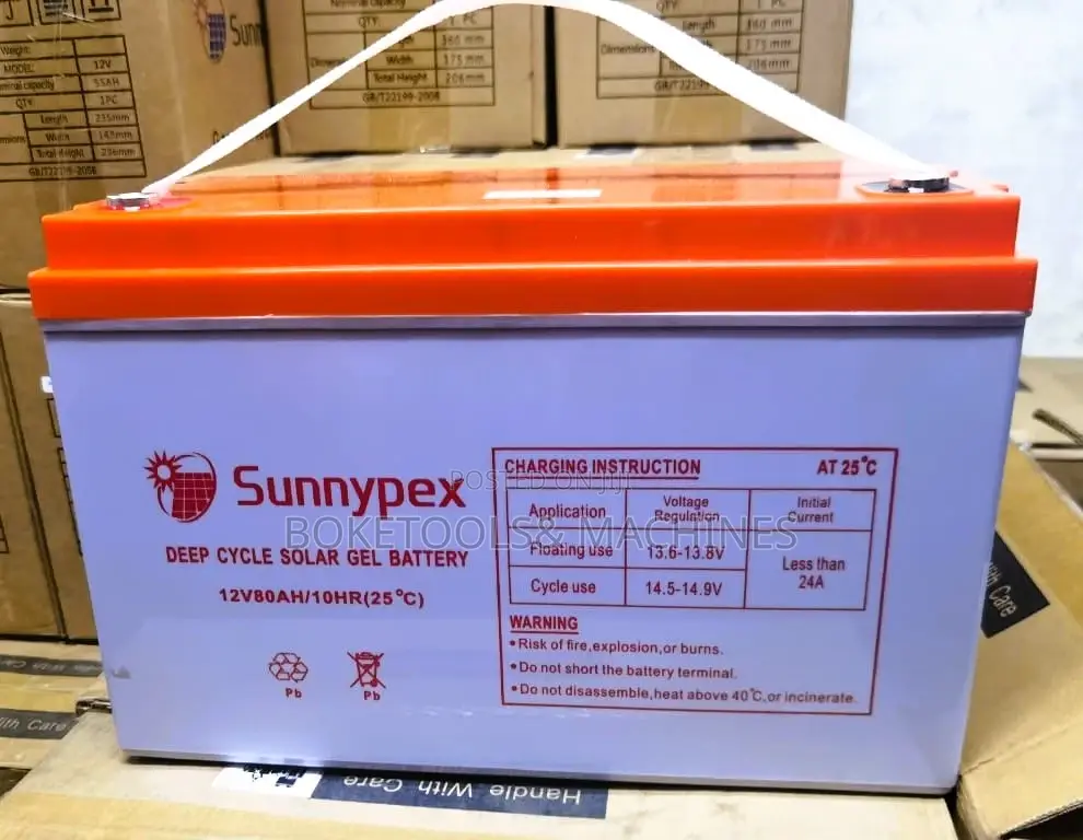 Sunnypex 12v 80 Ah Deep Cycle Solar Battery