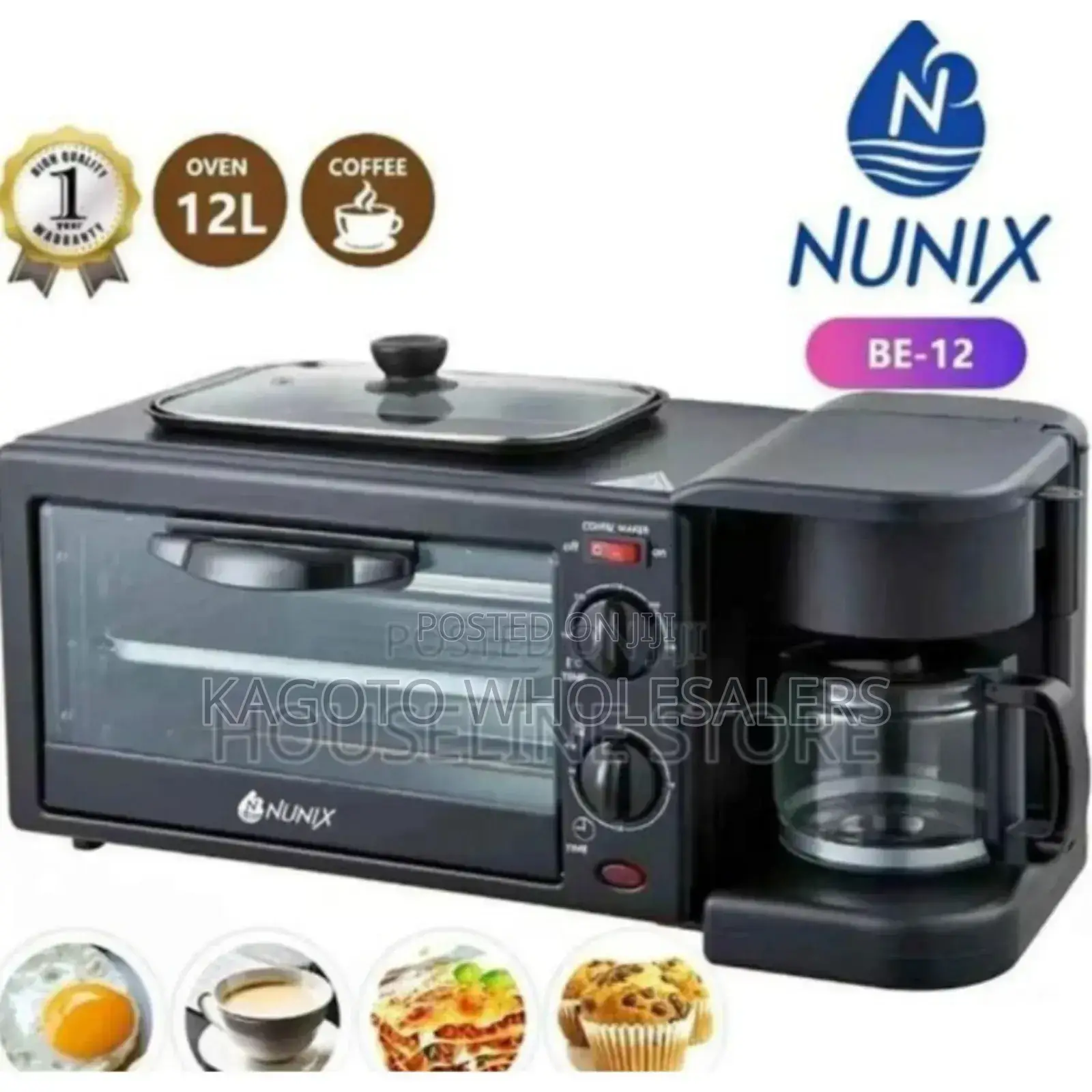 Be12 - 3in1 Breakfast Maker. Nunix