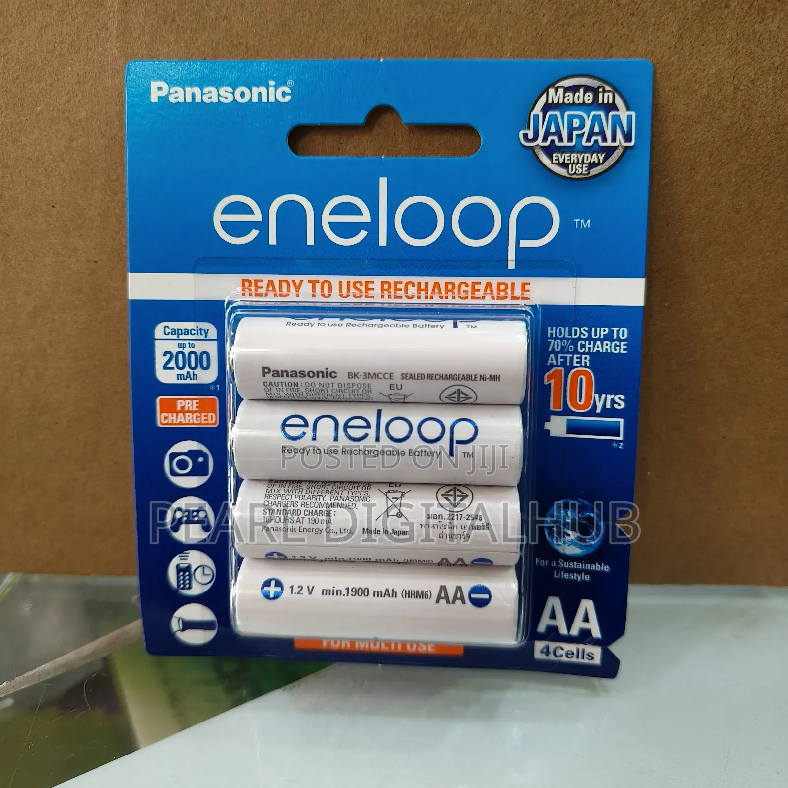 Panasonic Eneloop Aa 4pack White Rechargeable Battery