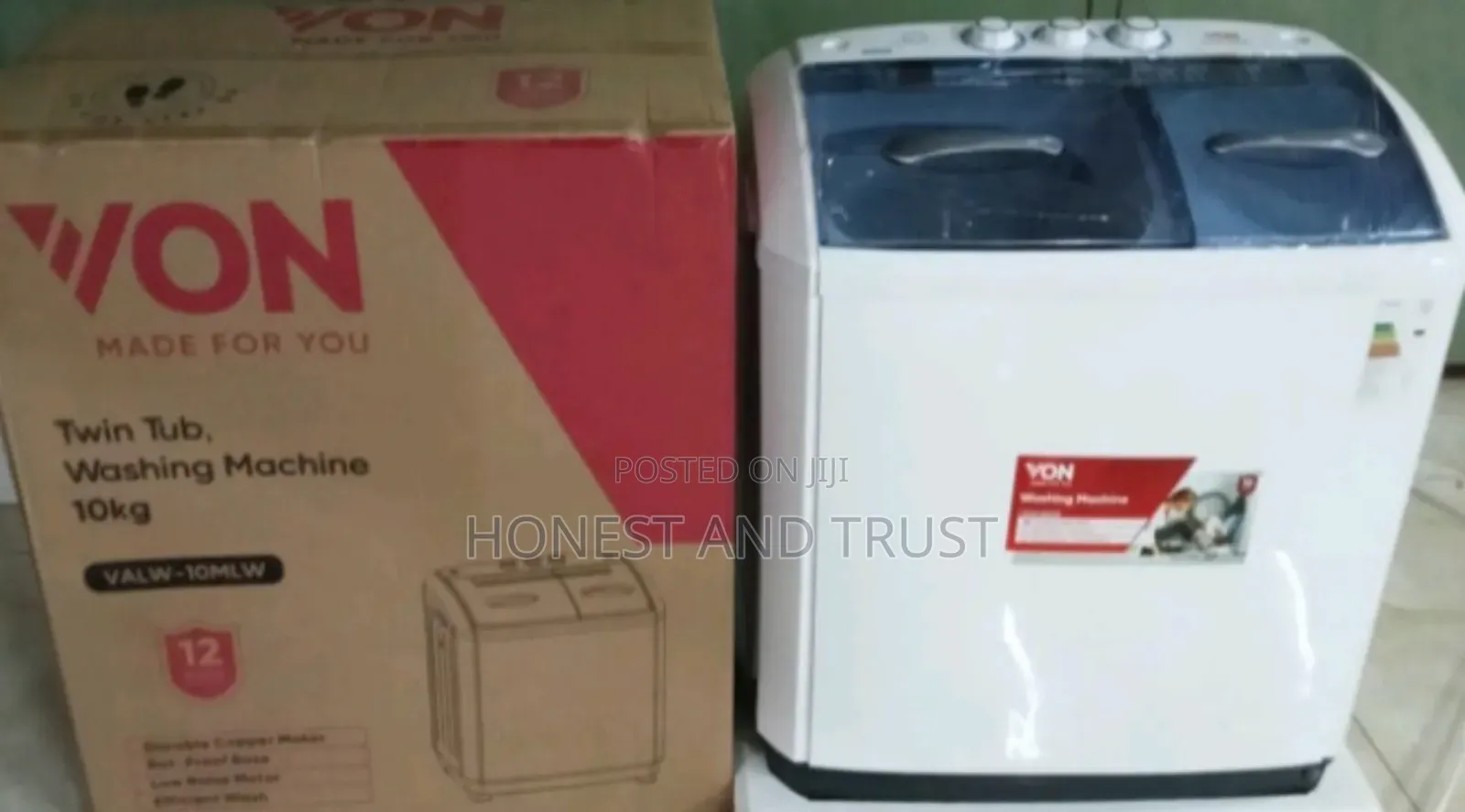 Von 10kg Twin Tub Washing Machine