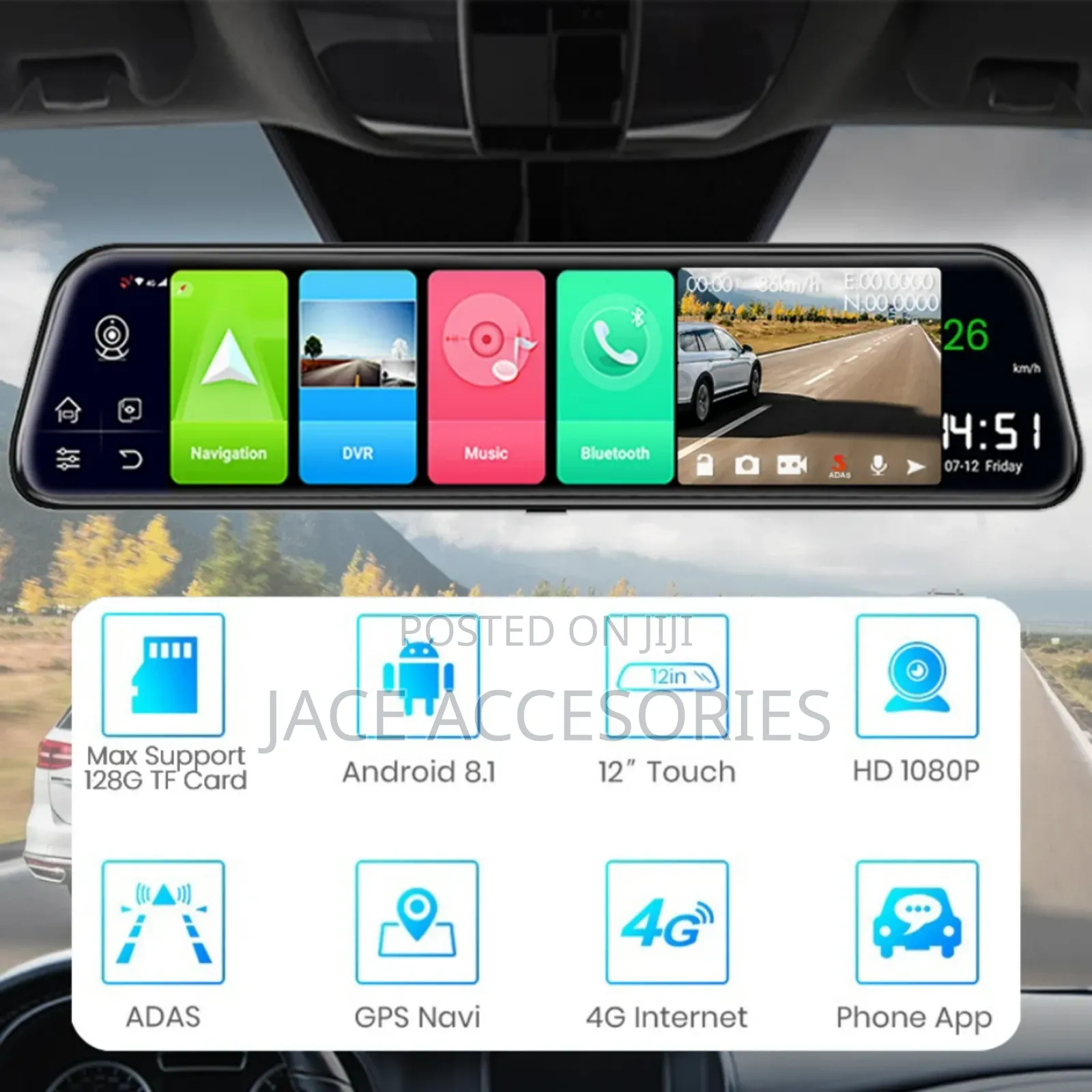4g Android Blackbox Traffic Recorder 4k Resolution