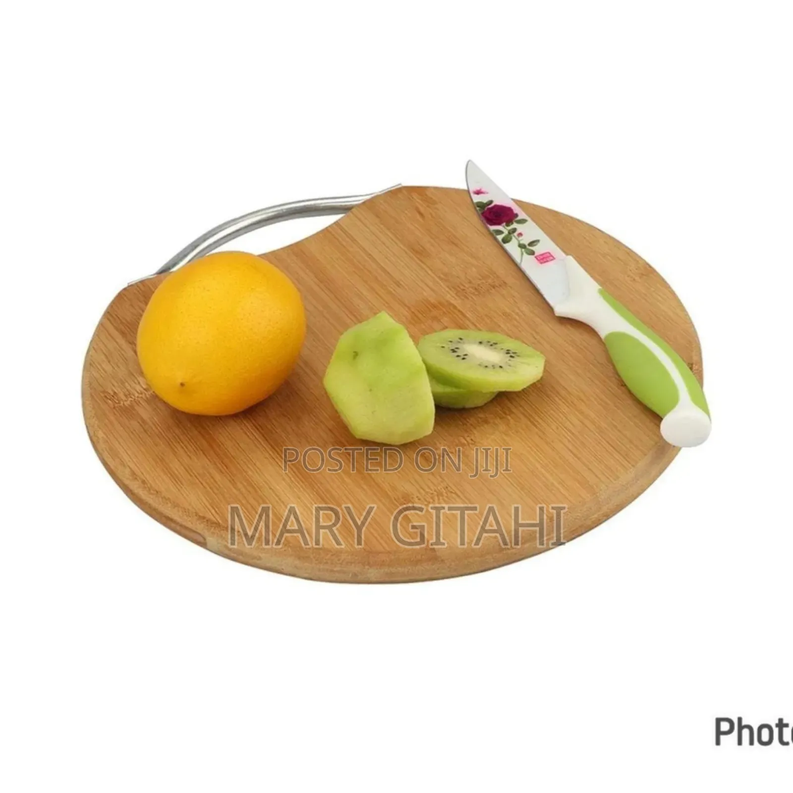 High Quality Round Bamboo Chopping Board With Handle