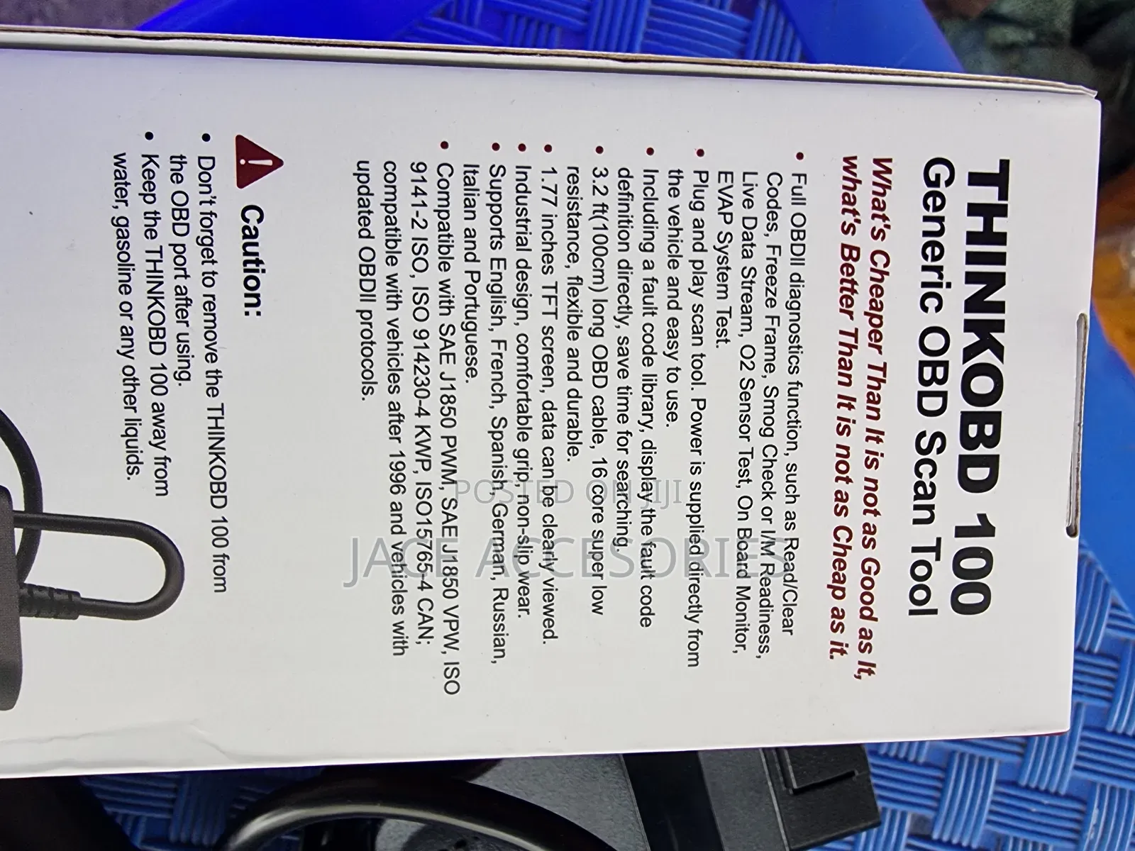 New  Obd Ii Thinkcar Thinkobd 100