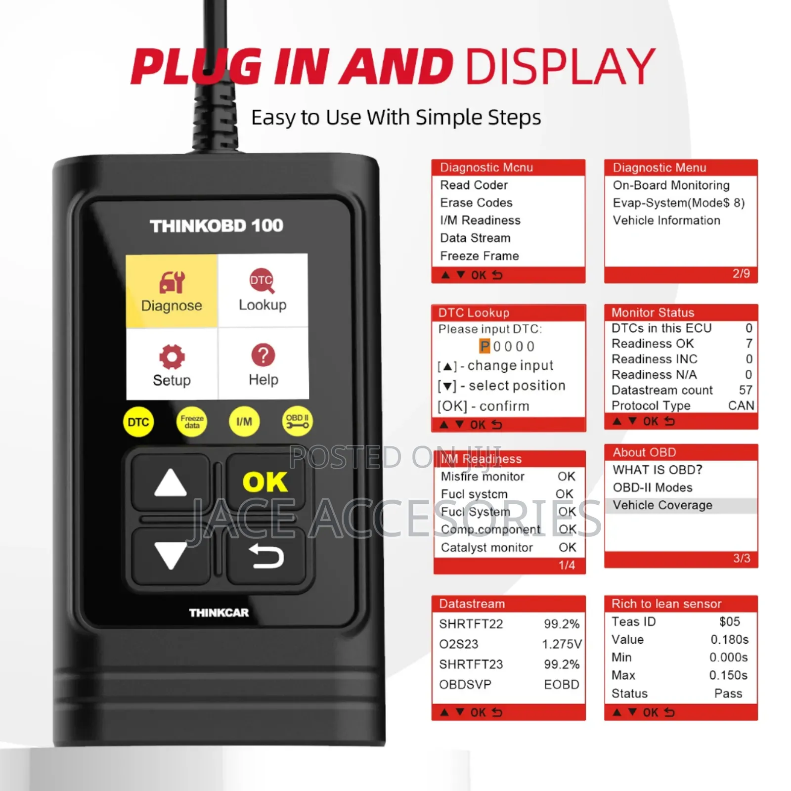 Original Thinkcar Thinkobd100 Diagnostic  Scanner