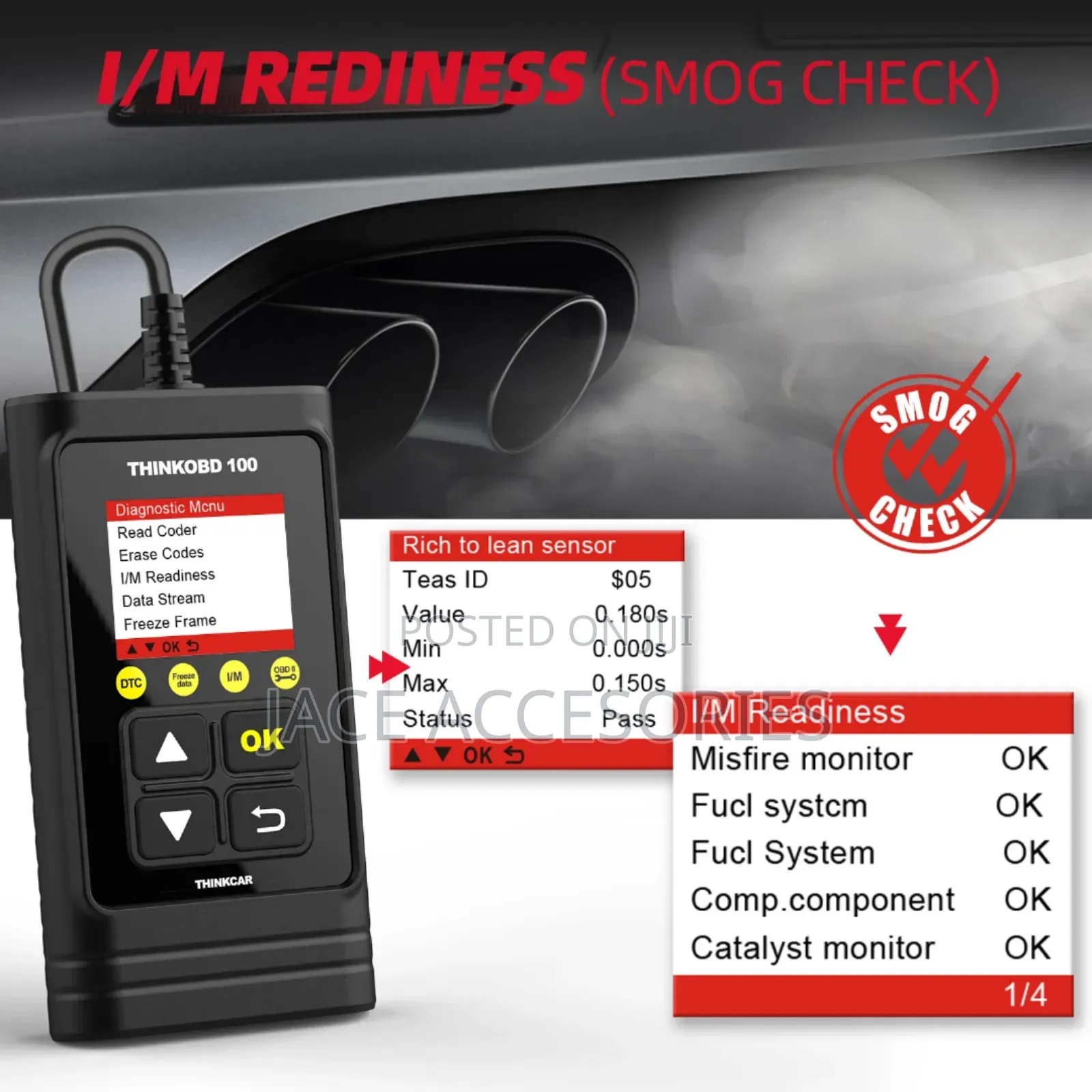 Original Thinkcar Thinkobd100 Diagnostic  Scanner