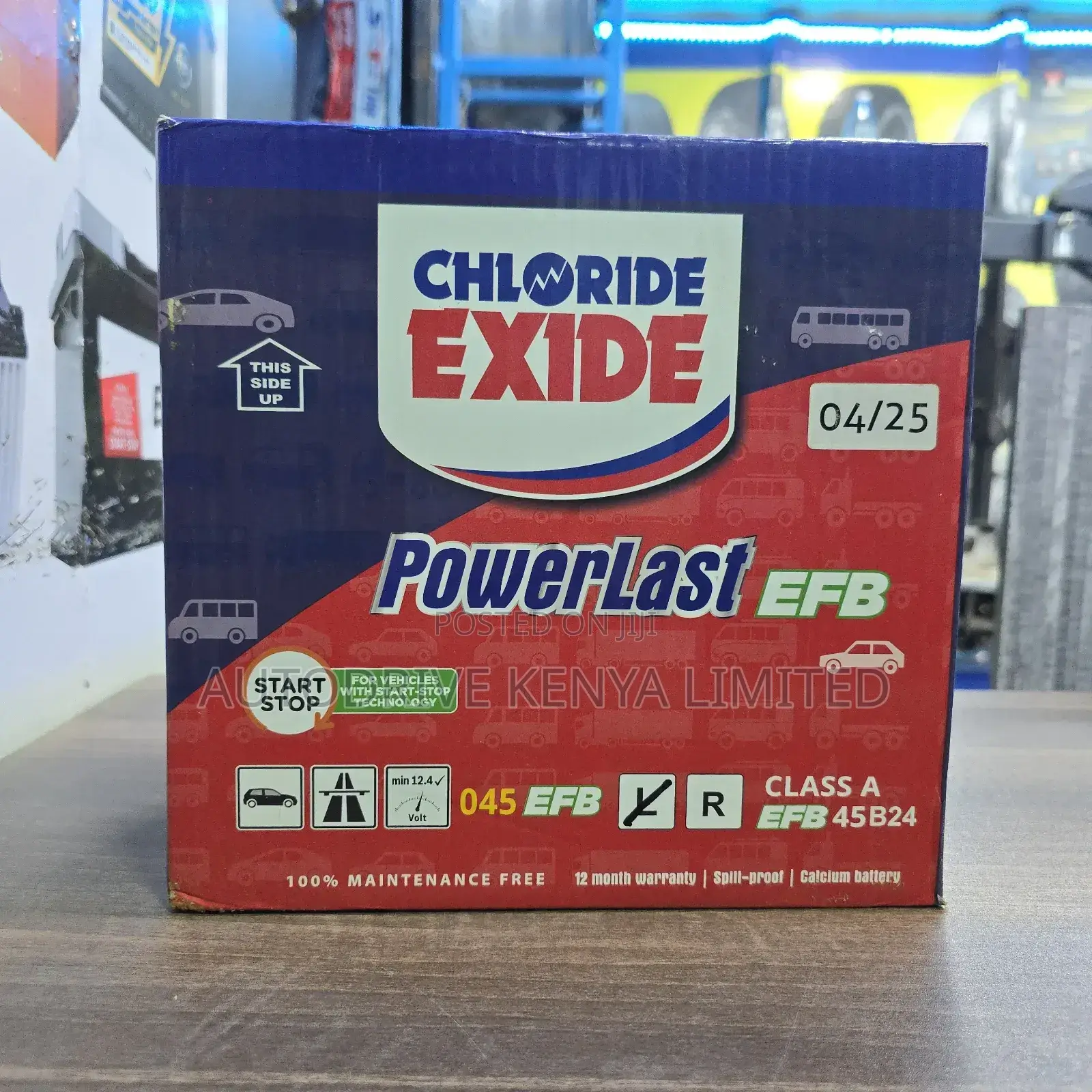 Ns60 45ah Chloride Exide Powerlast Start Stop Battery