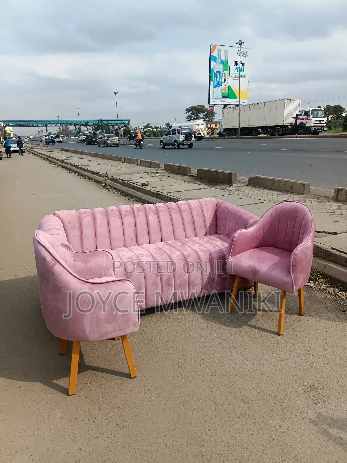 3 Seater Sofa, and 2 Styling Seats 
