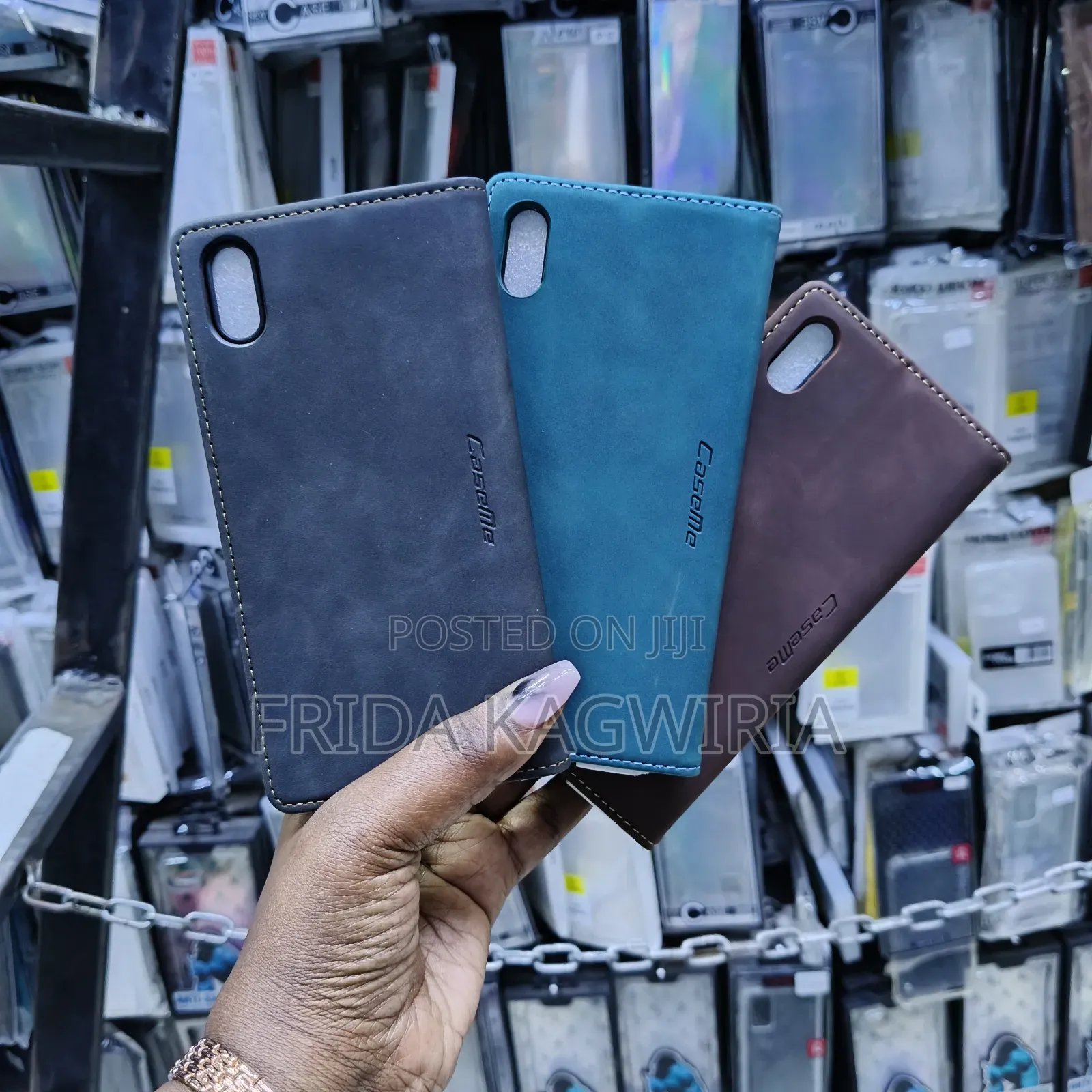 iPhone Xs Max Caseme Leather Flip Cover