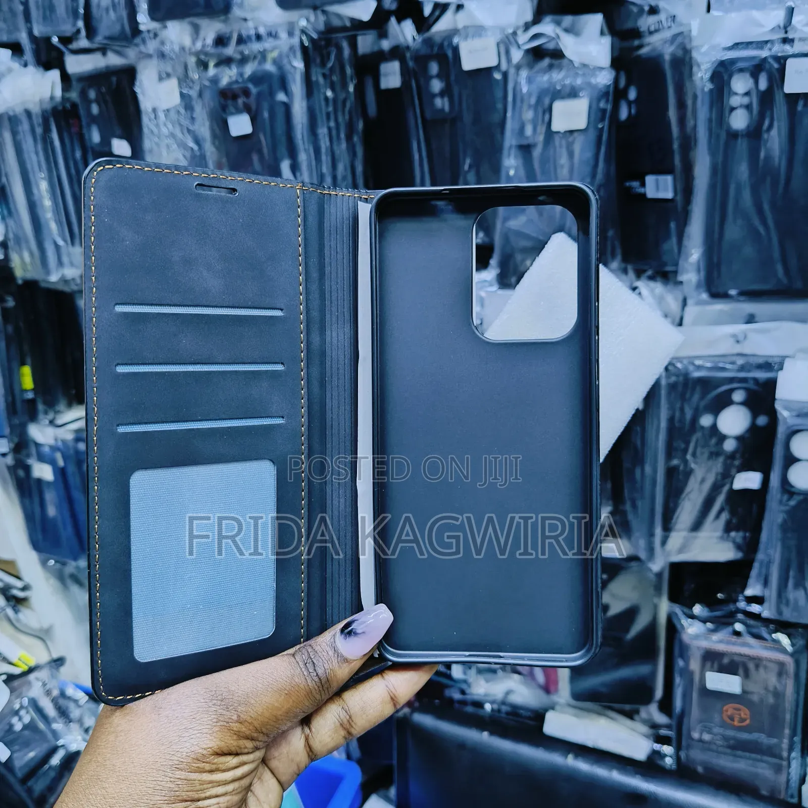 Oppo Reno 13f Leather Flip Cover