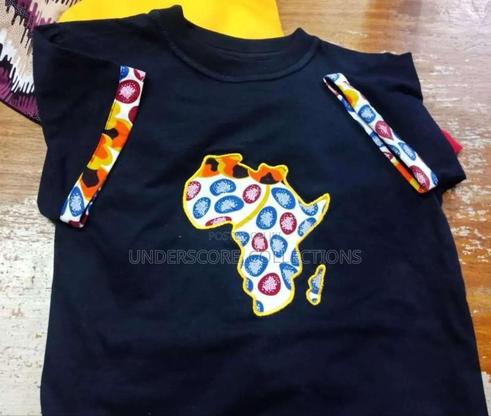 Unisex African Tshirt With Kitenge Patterns
