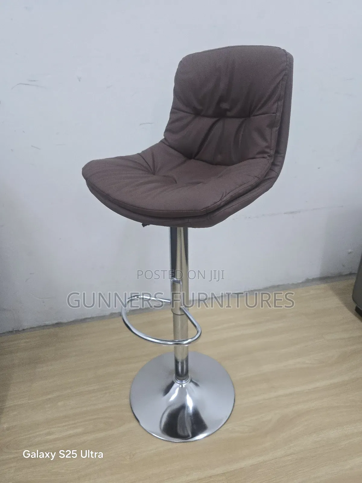Fabric High Back Bar Stools.
