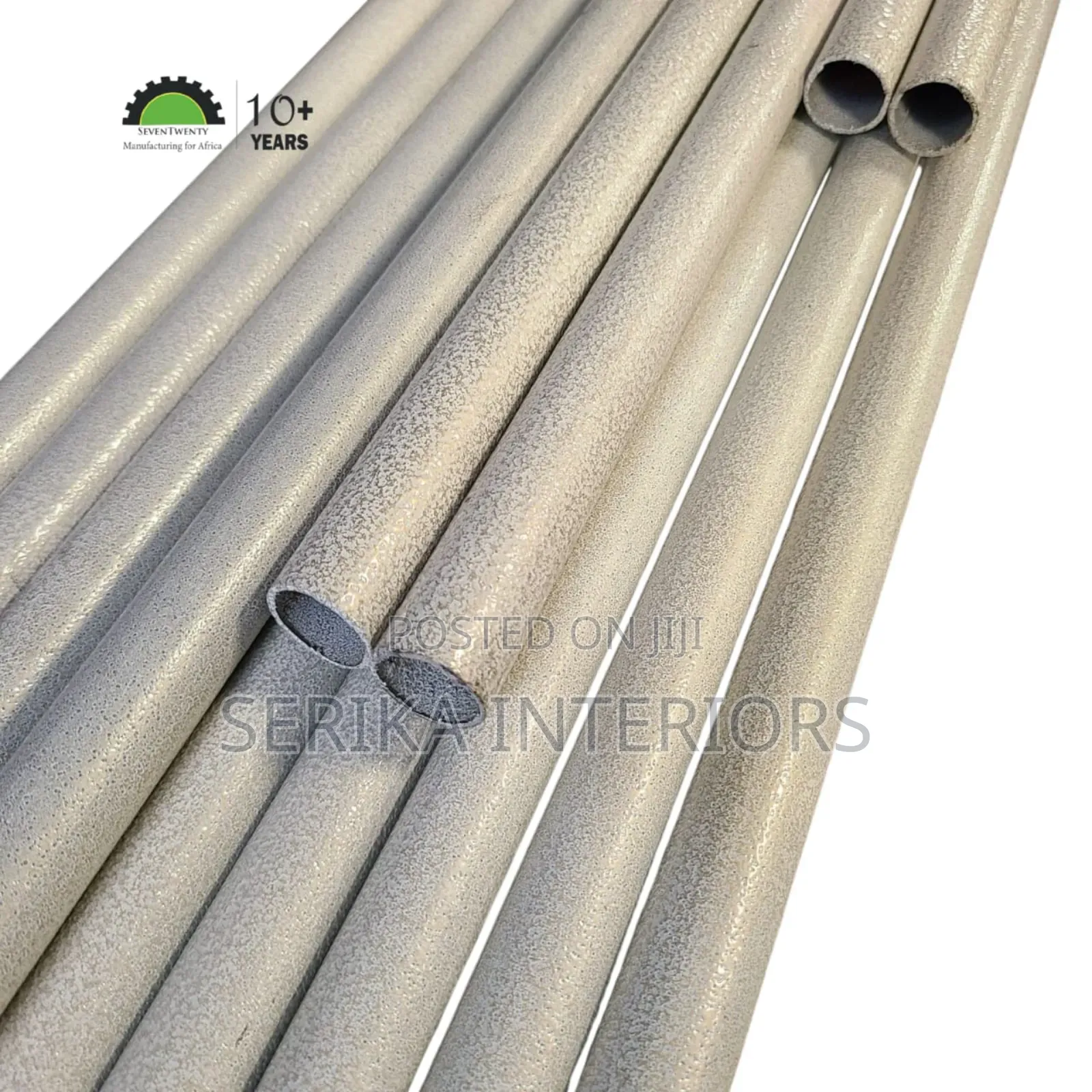 White Jua Kali Curtain Rods Powder Environmental Friendly