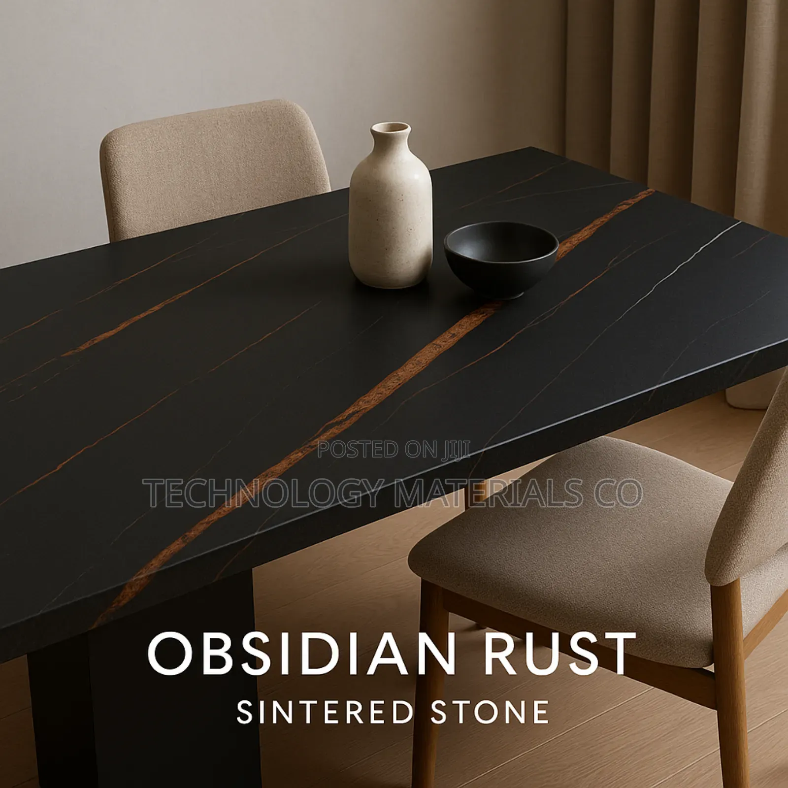 Obsidian Rust Sintered Stone(260cm * 80cm)