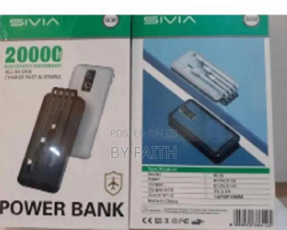 20000mah Excellent Portable Power Bank