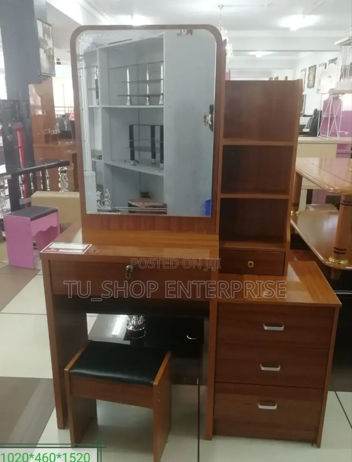 Dressing Table! Brown With Sliding Mirror