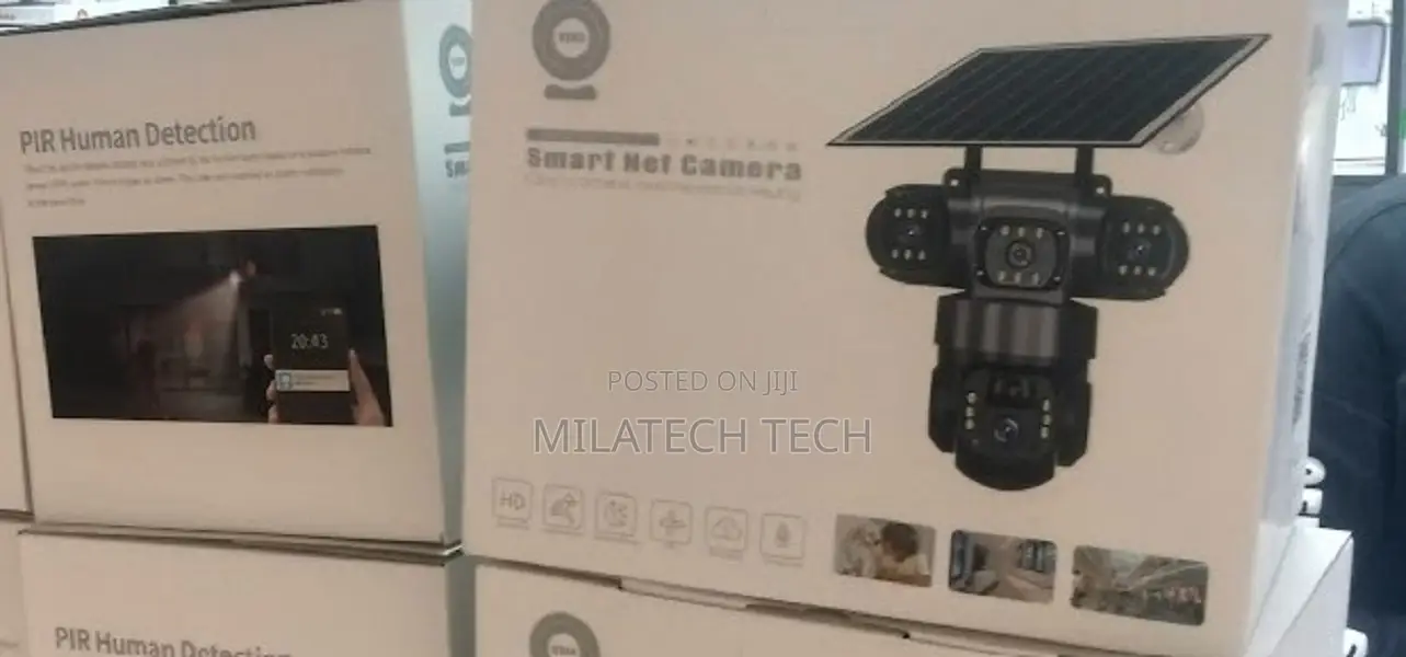V380 Tripple Lens Pro 4g Tripple Lens CCTV Solar Camera