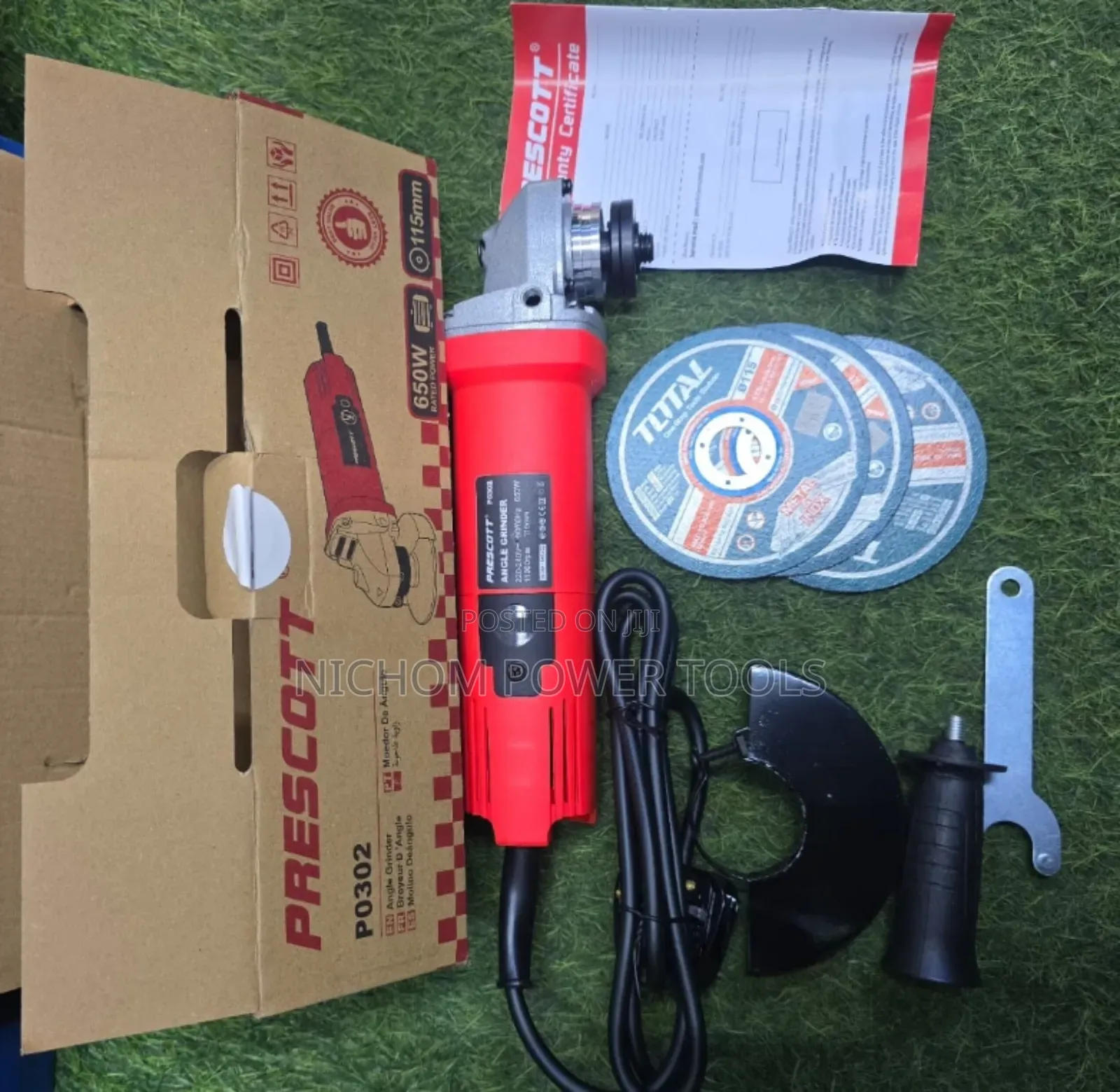 Prescott 4inch Angle Grinder With Cutting Disc
