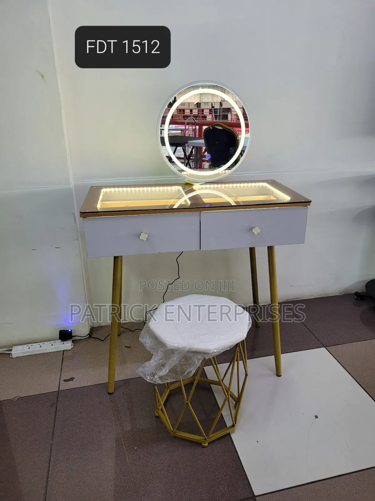 Impoted Modern Dressing Table With Led Lights