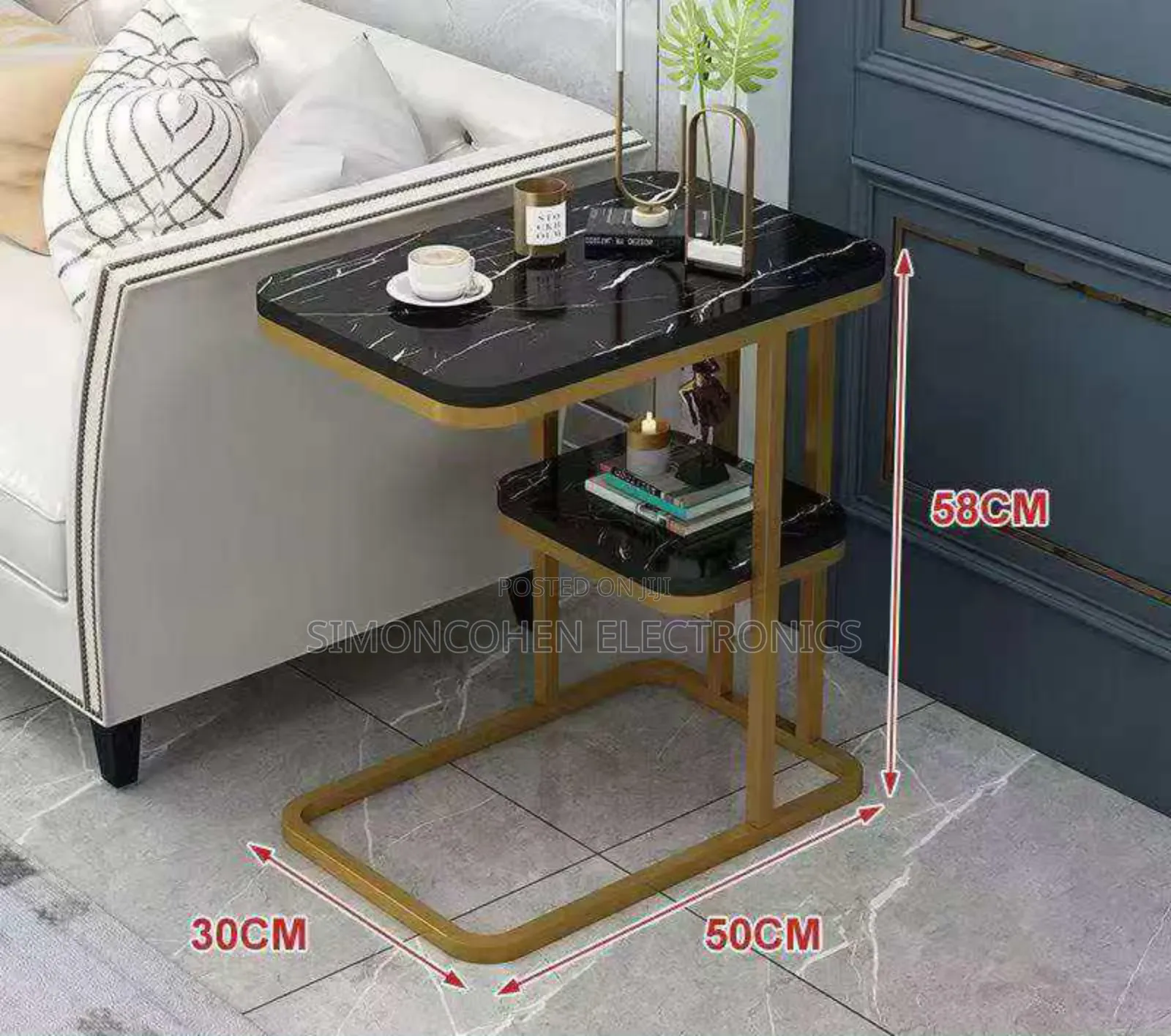 High Quality Side Table(Black and White)