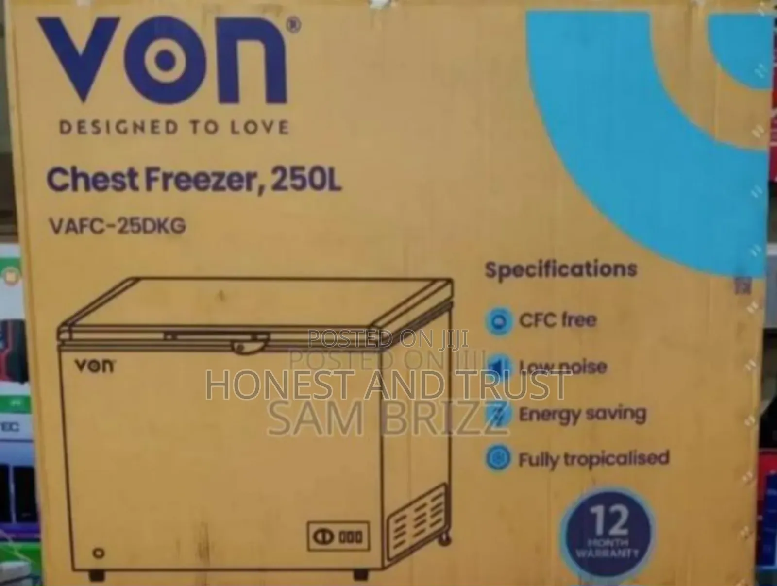 Von 250l Freezer