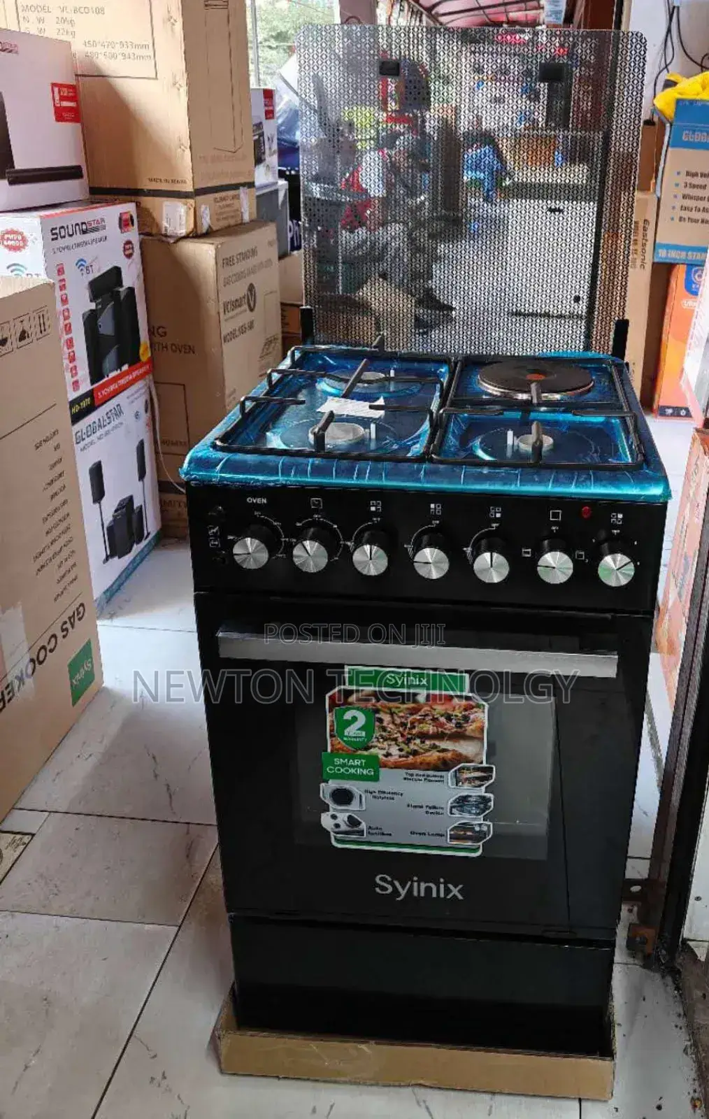 Syinix 50by 50 Standing Cooker With Electric Oven