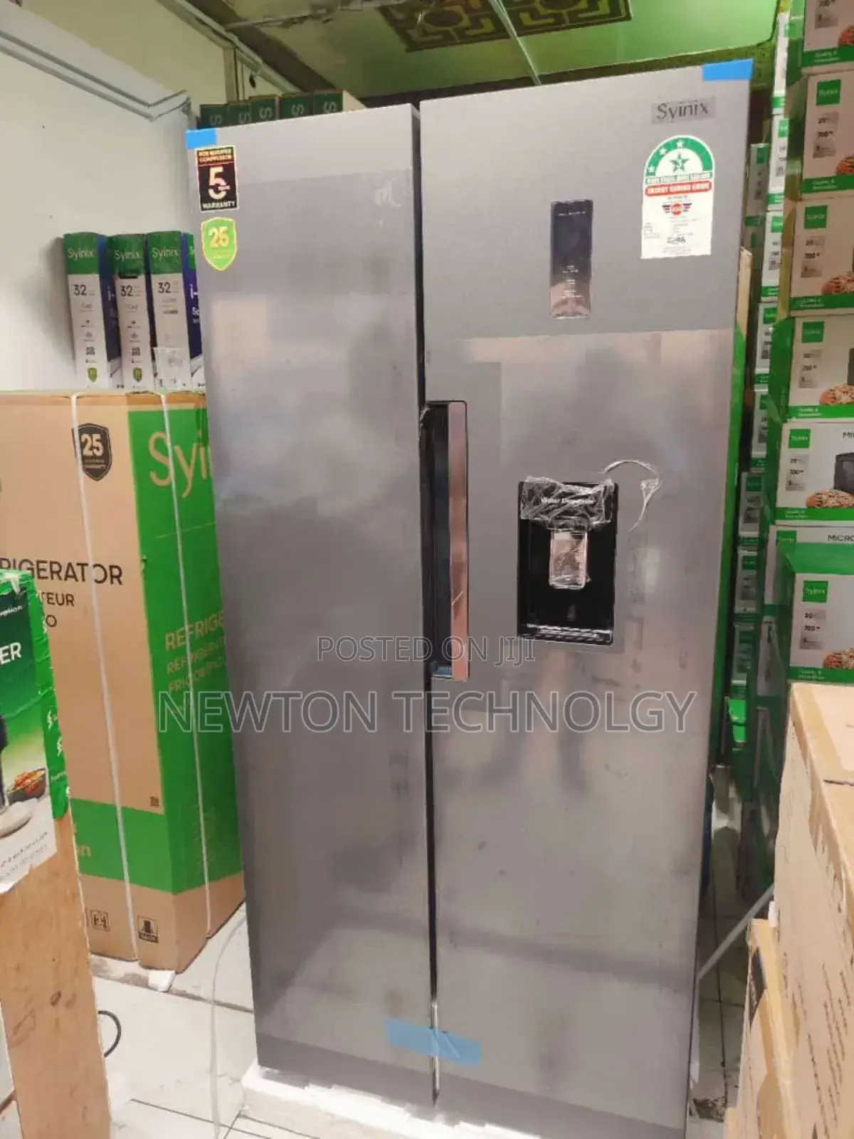 Syinix Side by Side 460 Litres 
 Refrigerator With Dispenser