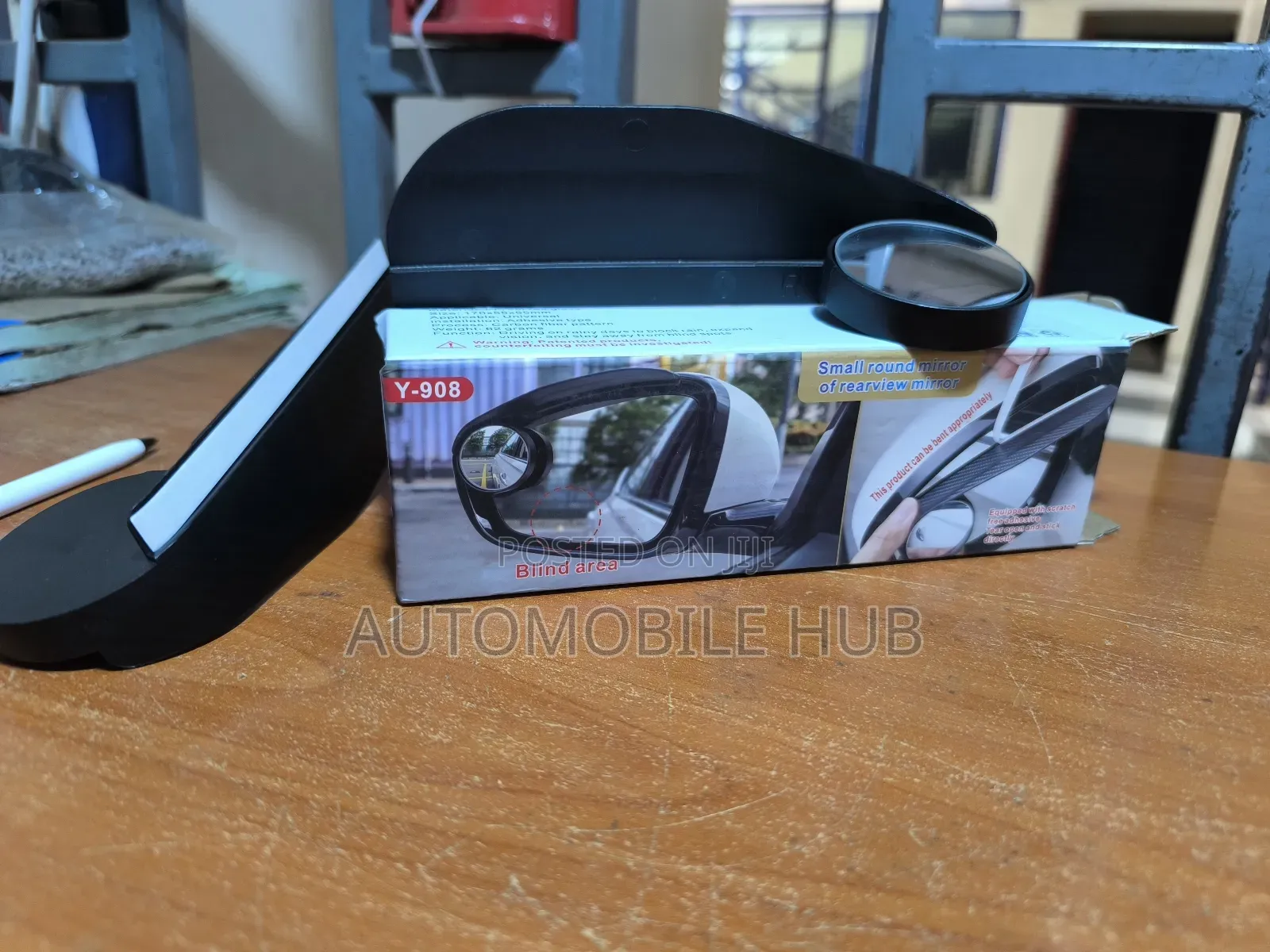 Side Mirror Rain Guard 2 PCS Carbon With Blind Spot Mirror