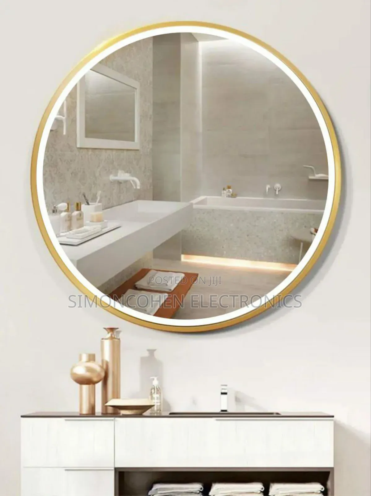 Huge 60*60cm Unbreakable Round Decor Mirrors