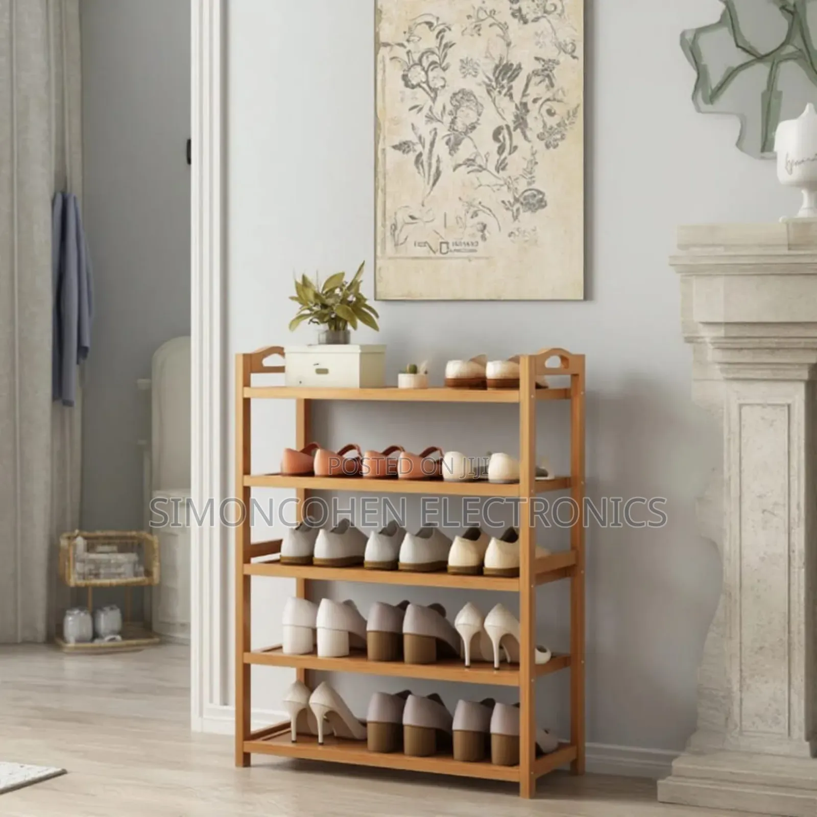 Bamboo Shoe Rack 5 Layer