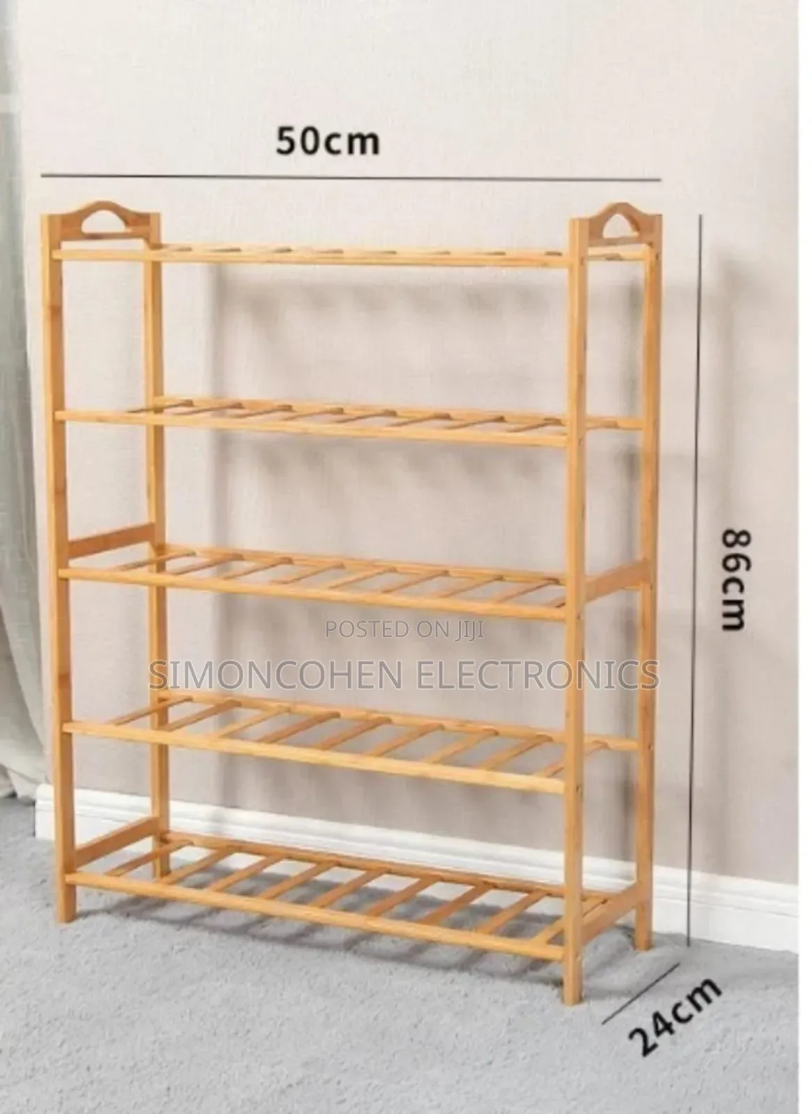 Bamboo Shoe Rack 5 Layer