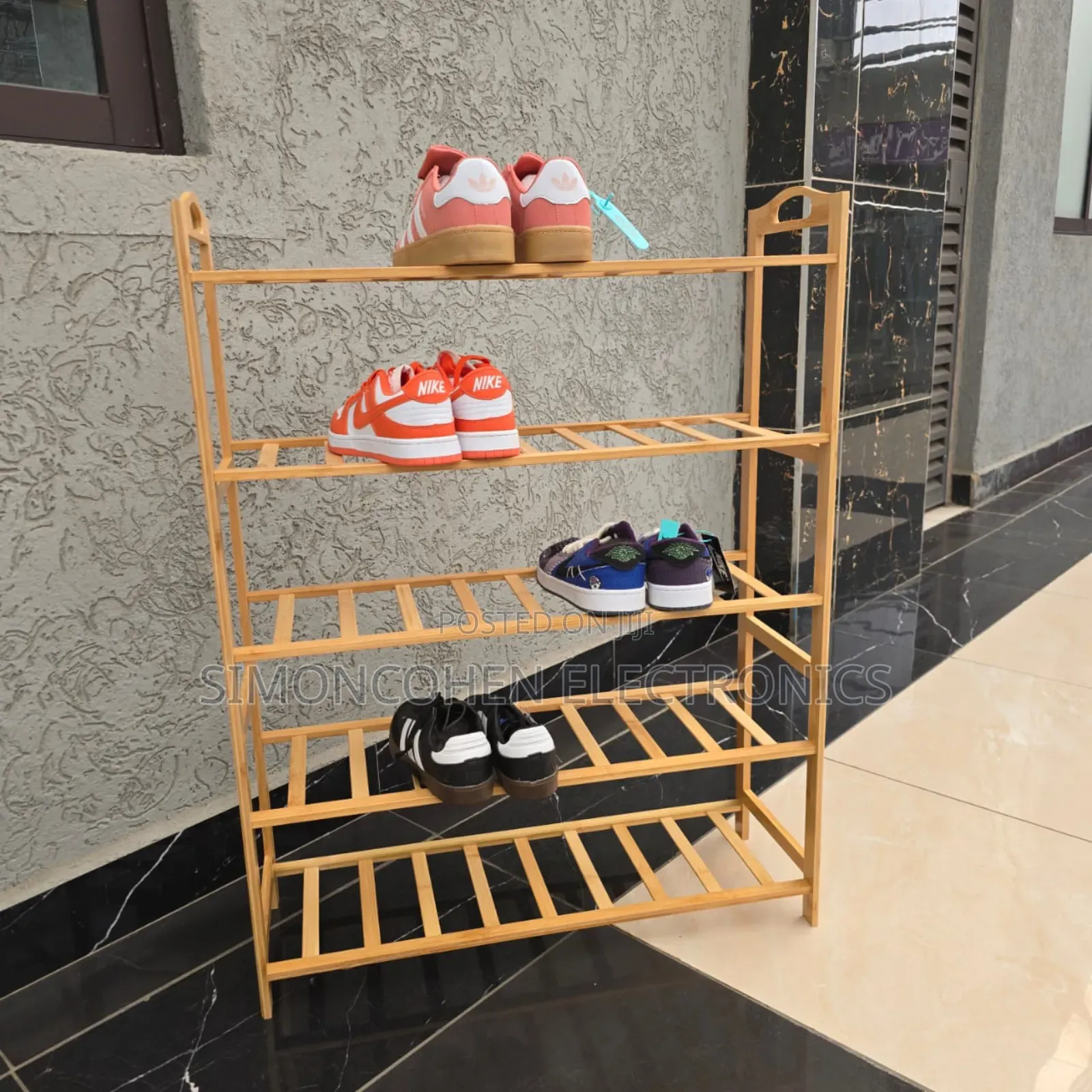 Bamboo Shoe Rack 5 Layer