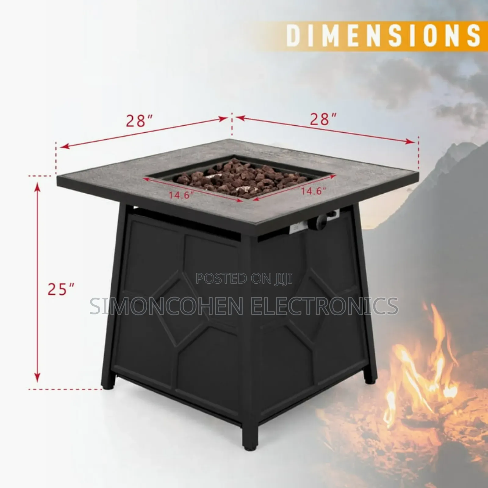 Propane Fire Heater Fin