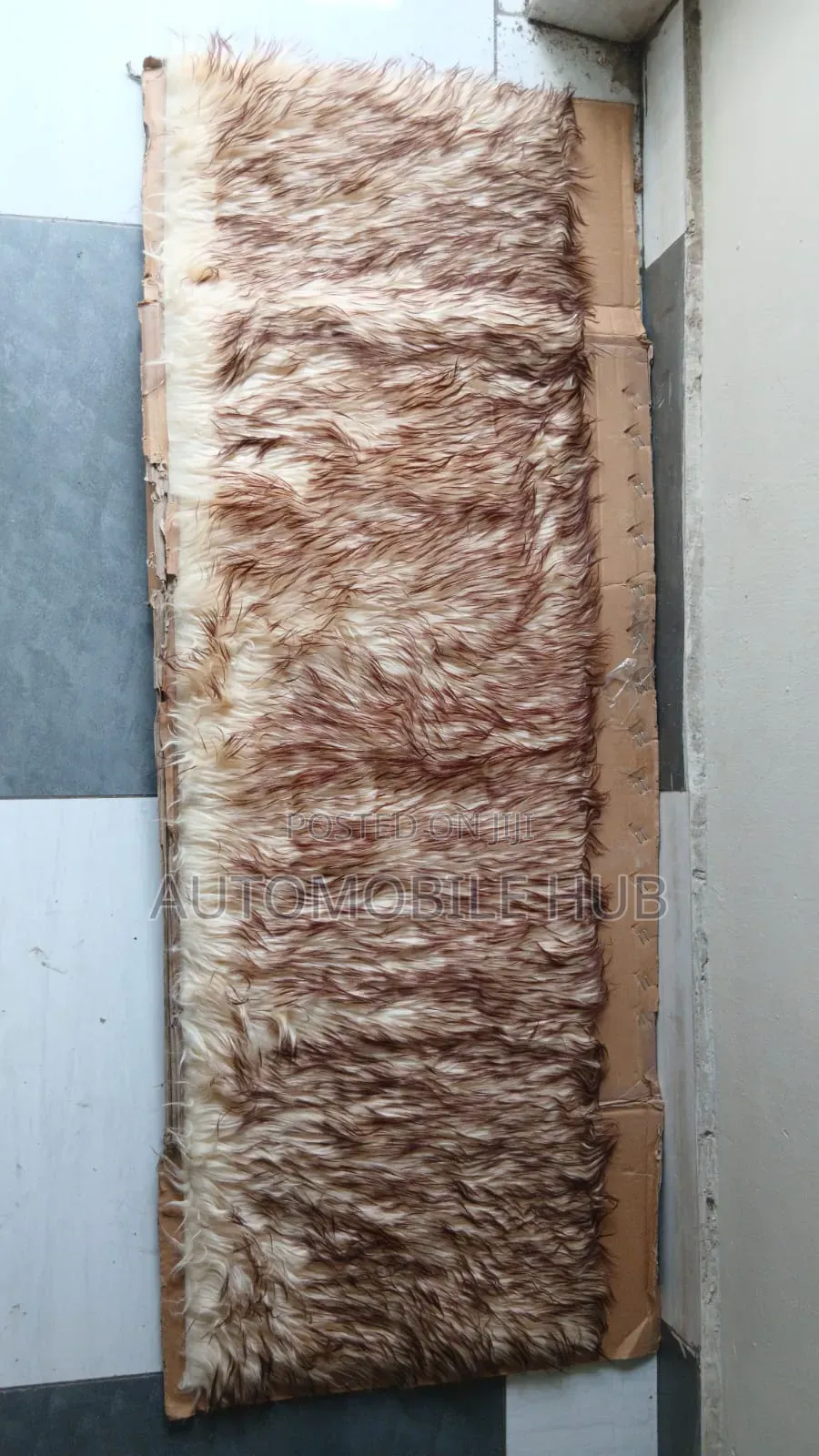 Beige Fluffy Dashboard Cover - Universal Dashboard Cover