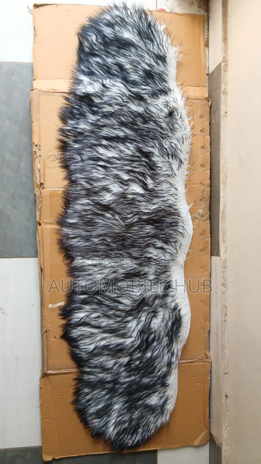 Black and White Dashboard Covers - Fluffy Dashboard Cover