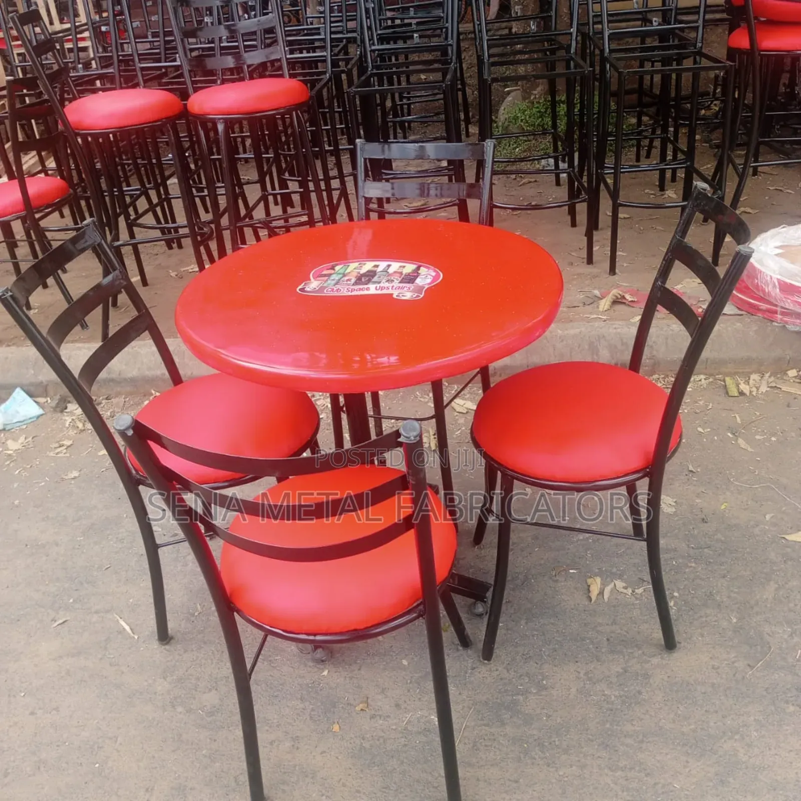 Restaurant Dining Set Red Colour.