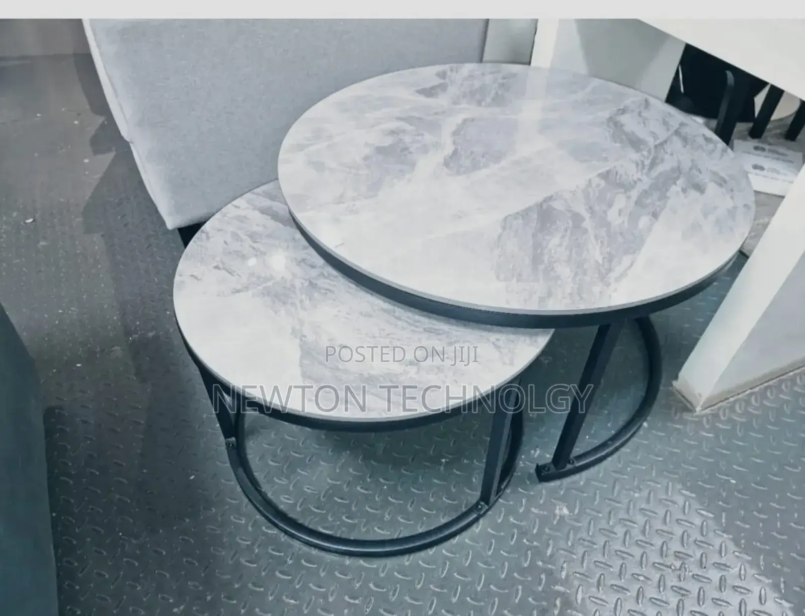 *Luxury Pure Marble Top Nesting Coffee Table