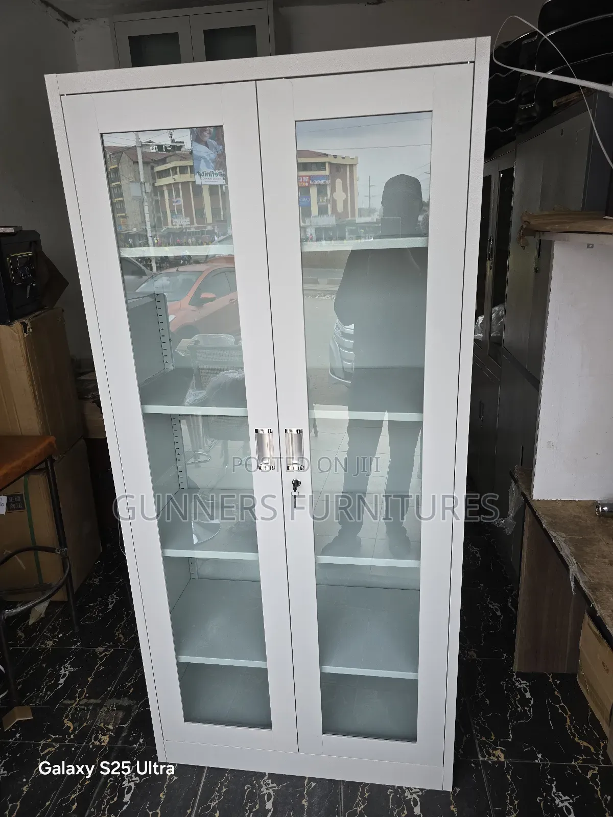 Full Glass File Cabinet