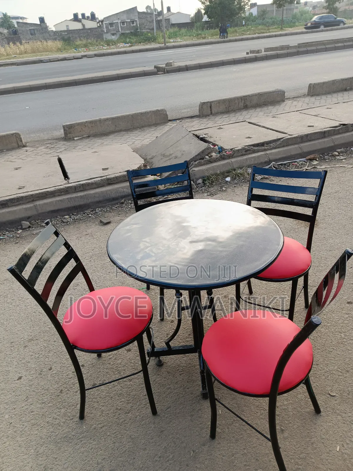 Hotel or Restaurant Set, Black and Red 
