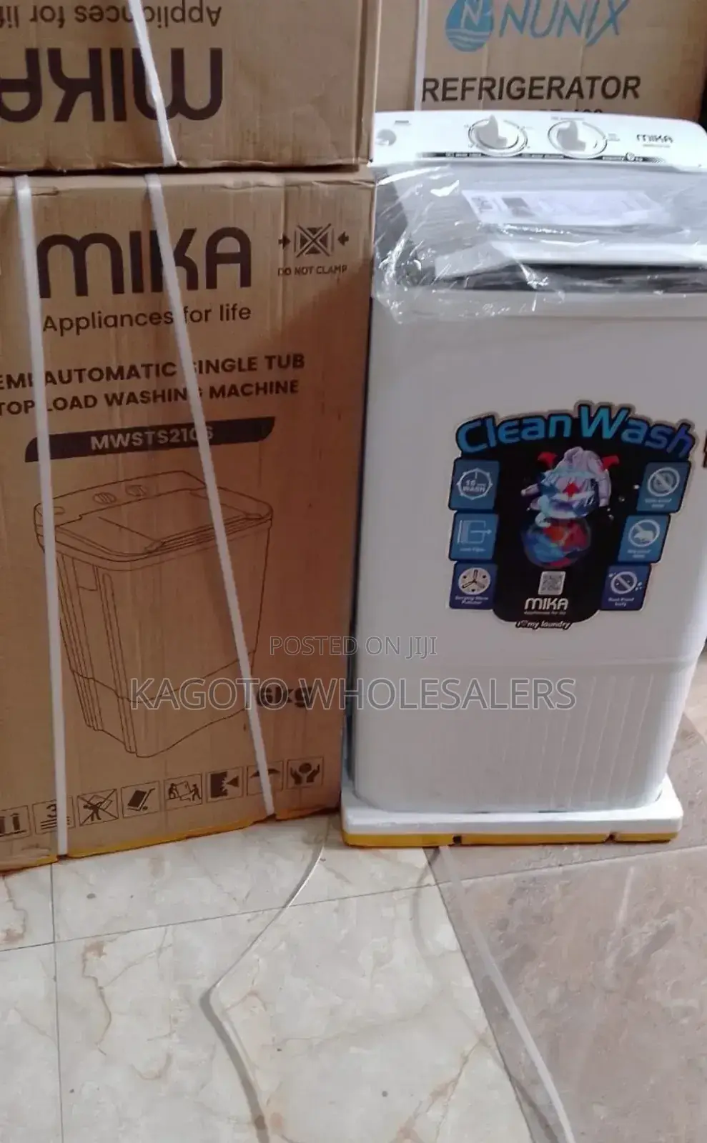 Mika Semi Auto 6kg Top Load Washing Machine 6-(C-White)