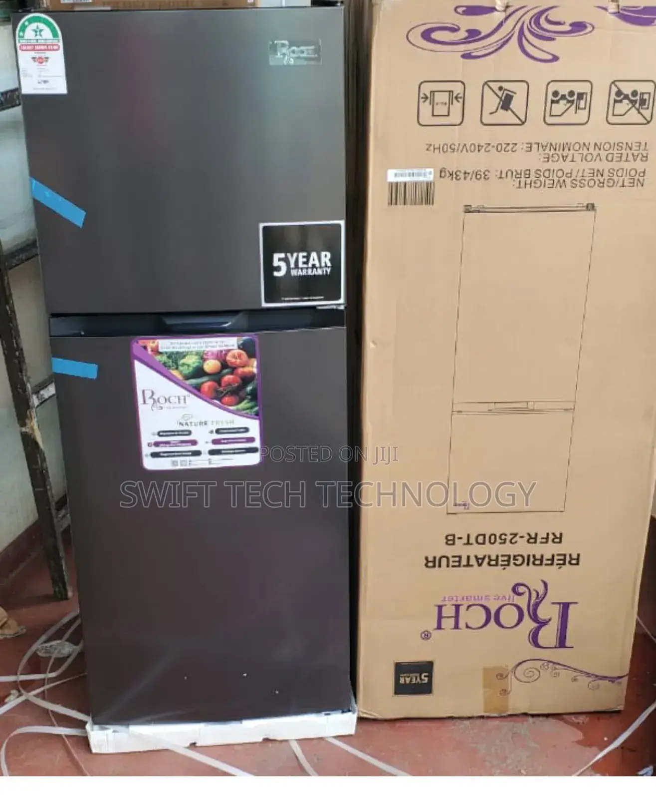 Refrigerator 197 Liters Double Door No Frost RFR 250 Dt