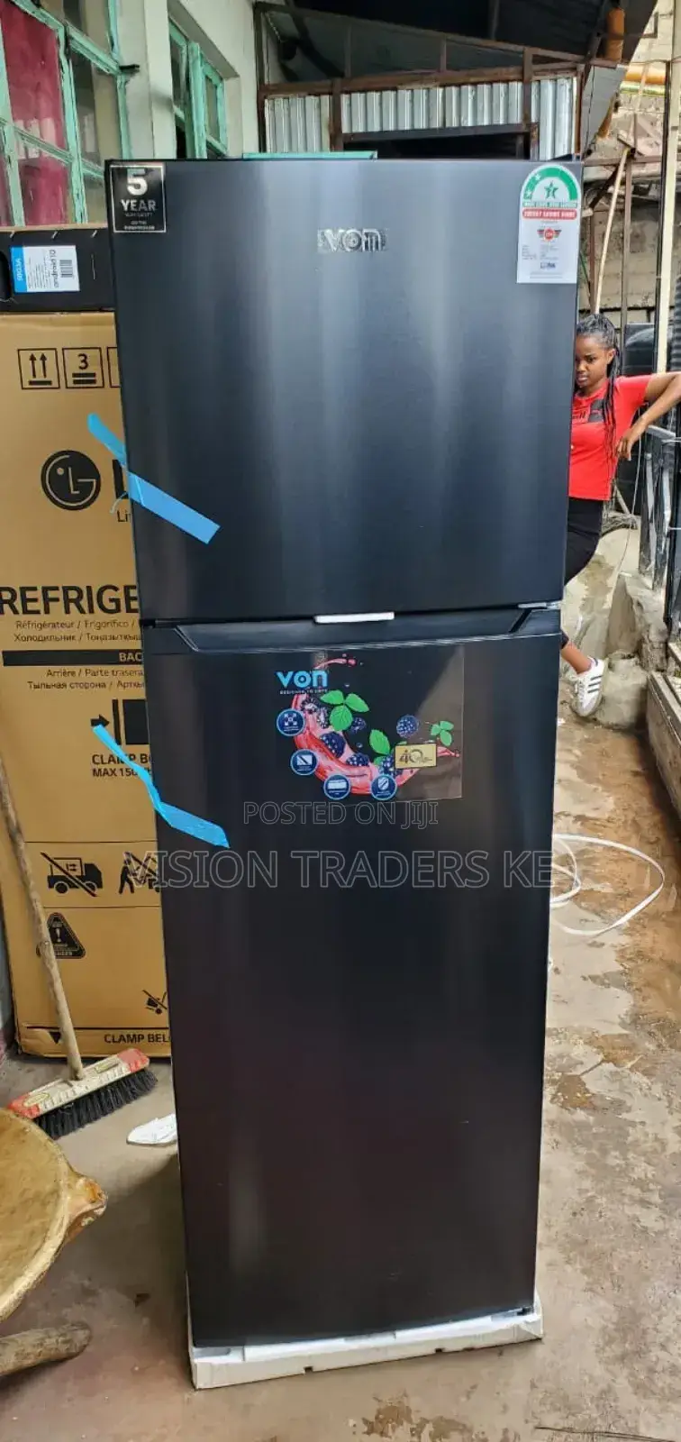 Von Hotpoint 182l Double Door Fridge-Refrigerator No Frost