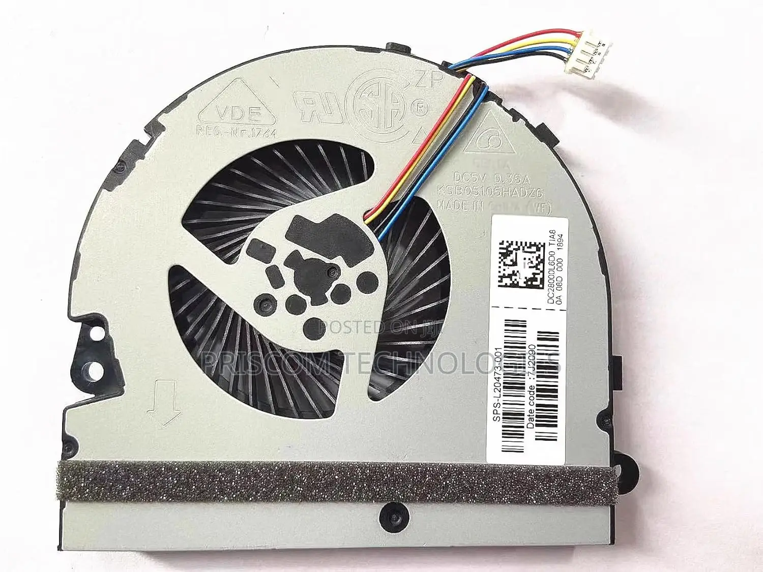 Cpu Cooling Fan for Hp Pavilion 15-P/15-Da Series