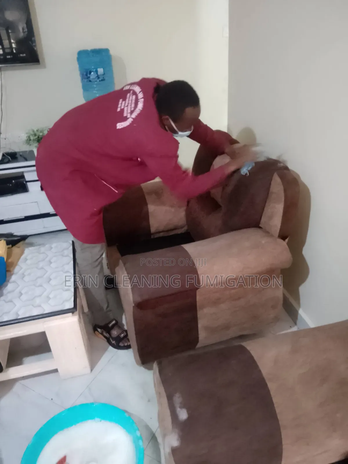 Sofa Set Dust Vacuum/Cleaning/Drying