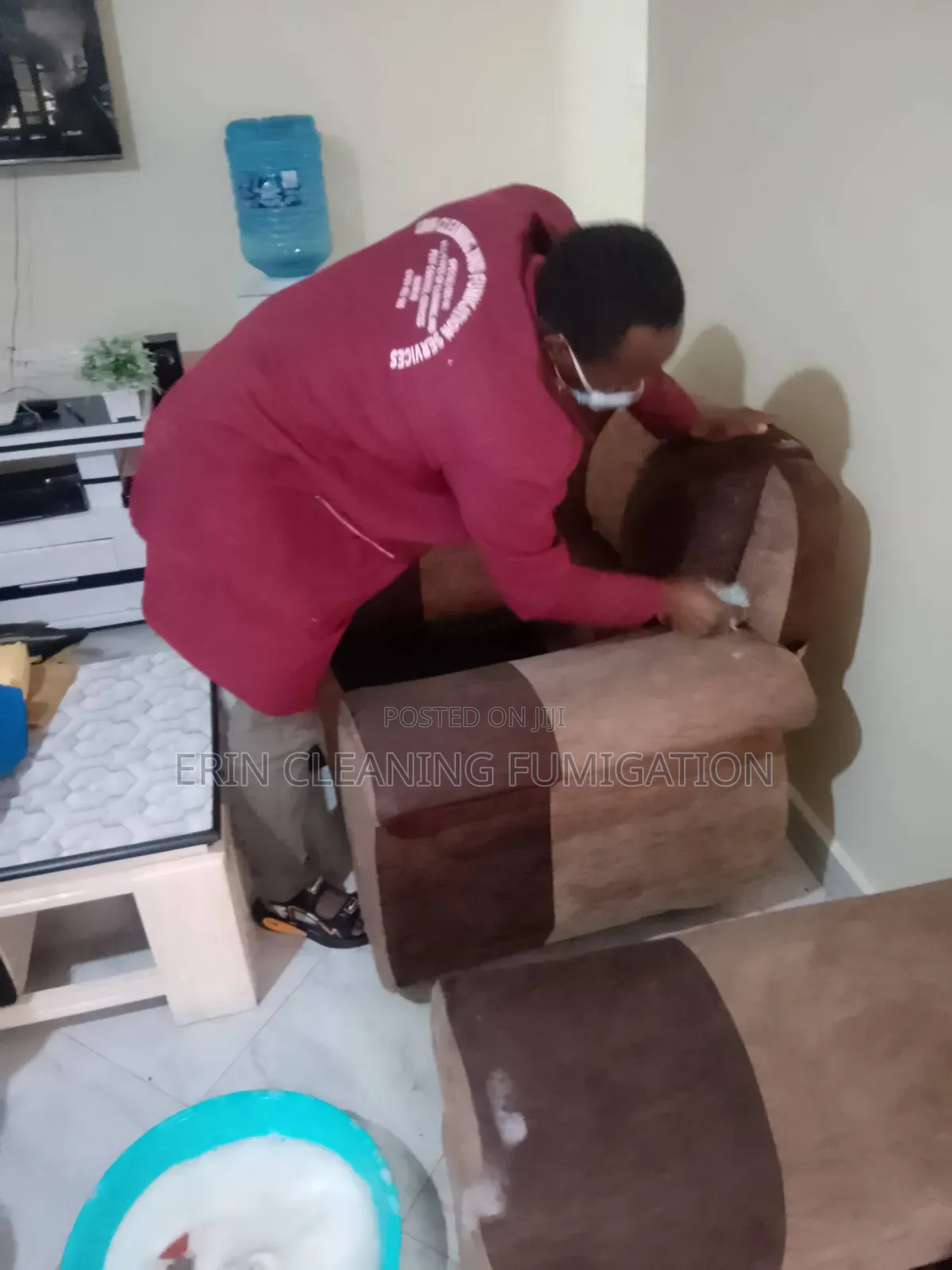 Sofa Set Dust Vacuum/Cleaning/Drying