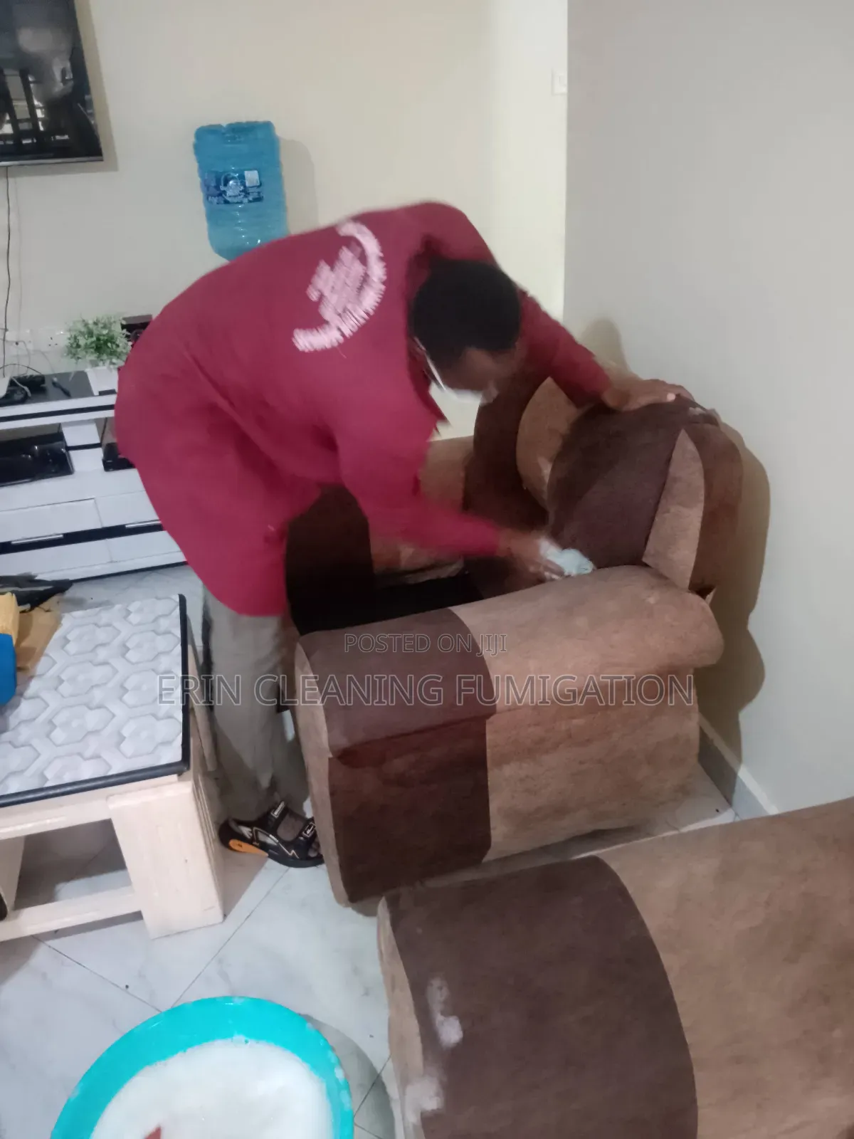 Sofa Set Dust Vacuum/Cleaning/Drying