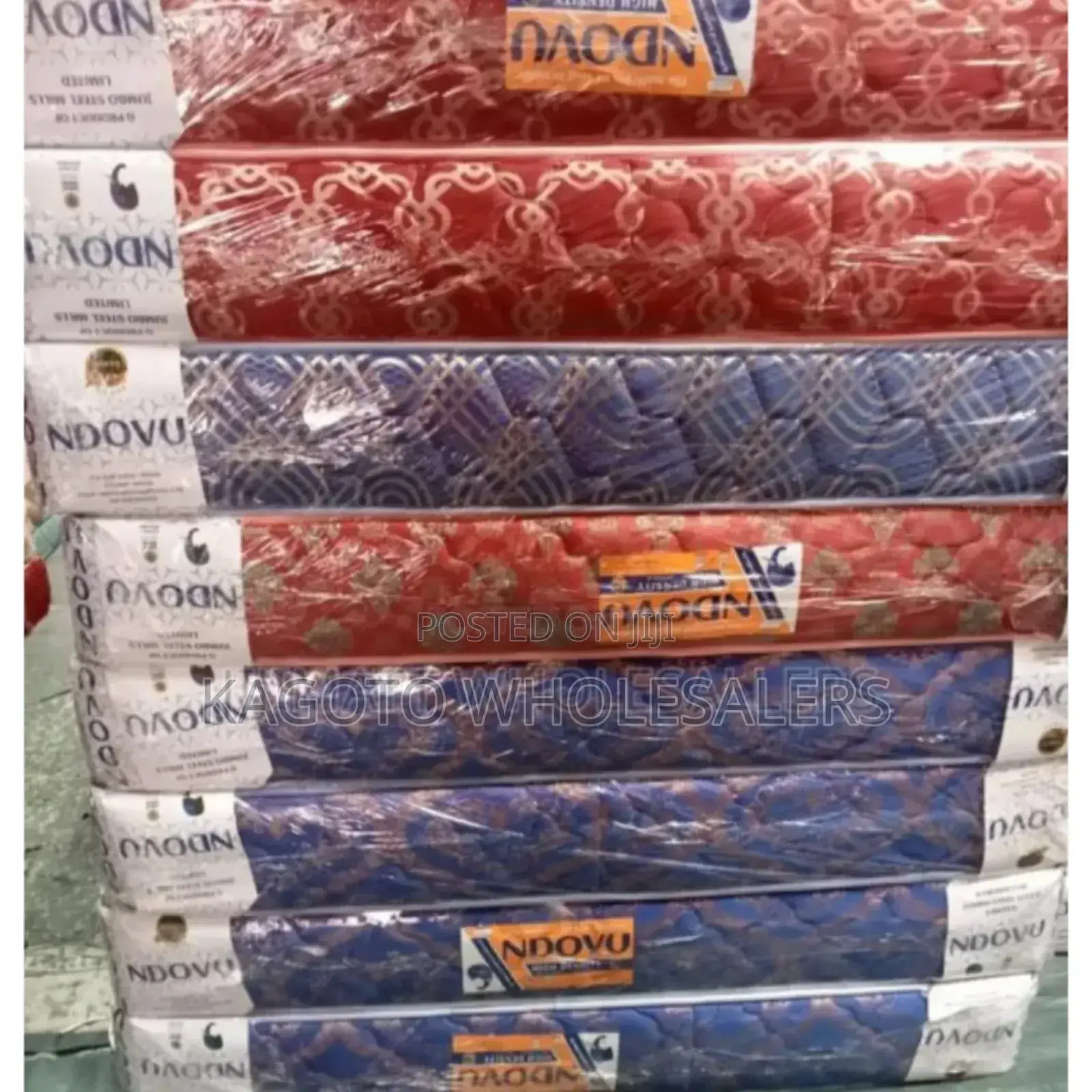 Blue /Maroon , Ndovu 8inches by 4by 6 Matress