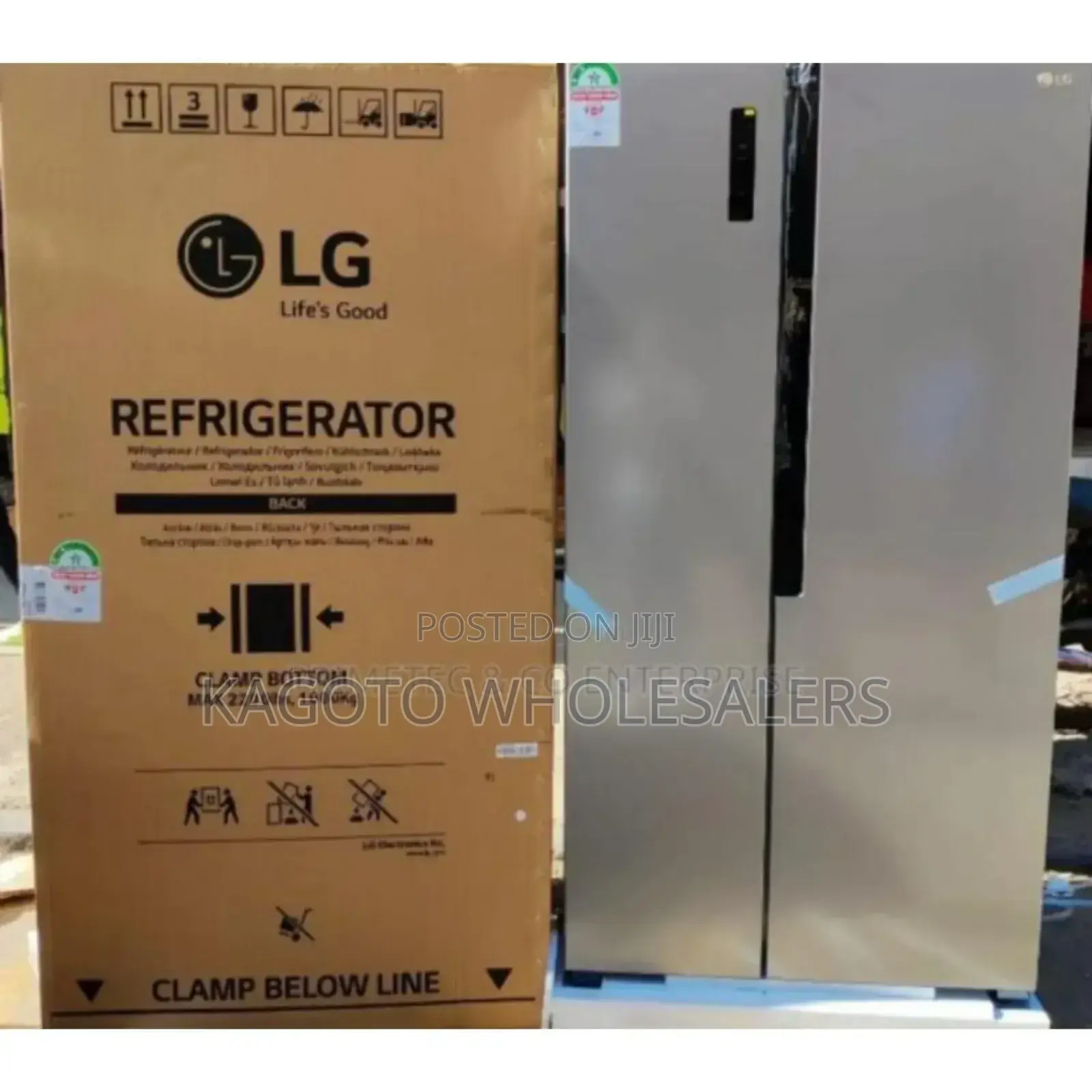 Quality GLG Fridge.Lg 519litres Side by Side Refrigerators