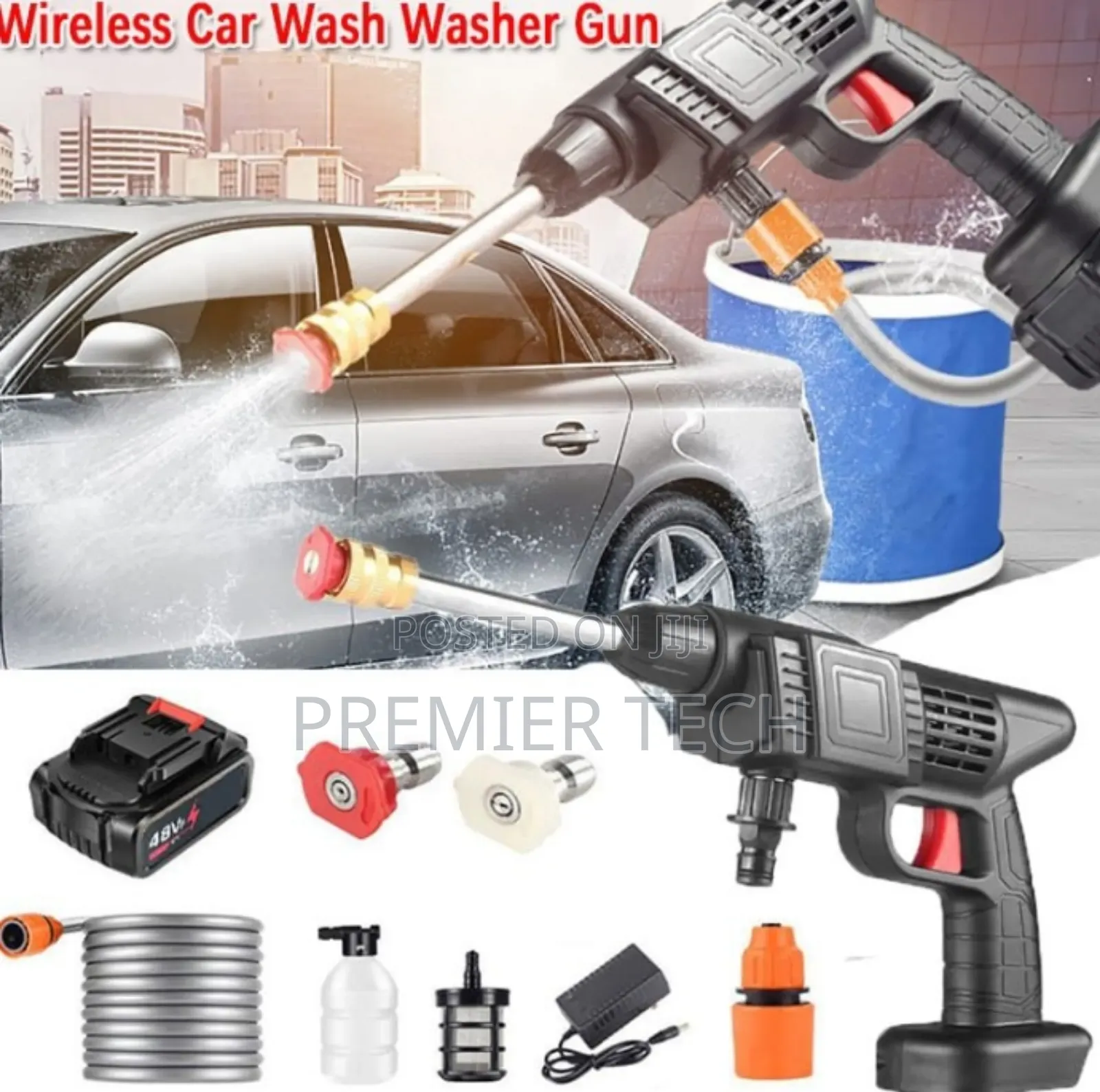 *Wireless Car Wash Spray Gun Machine